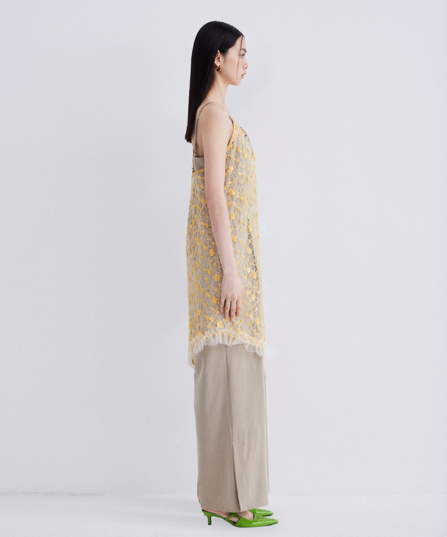 【POPUP】FLOWER SPANGLE CAMI DRESS