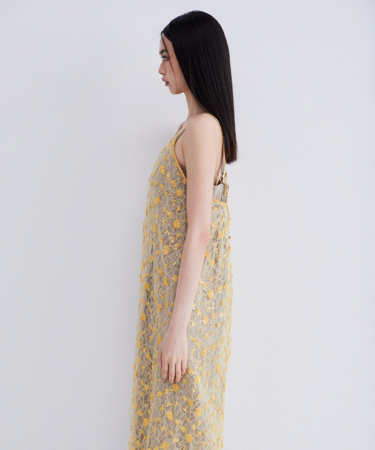 【POPUP】FLOWER SPANGLE CAMI DRESS