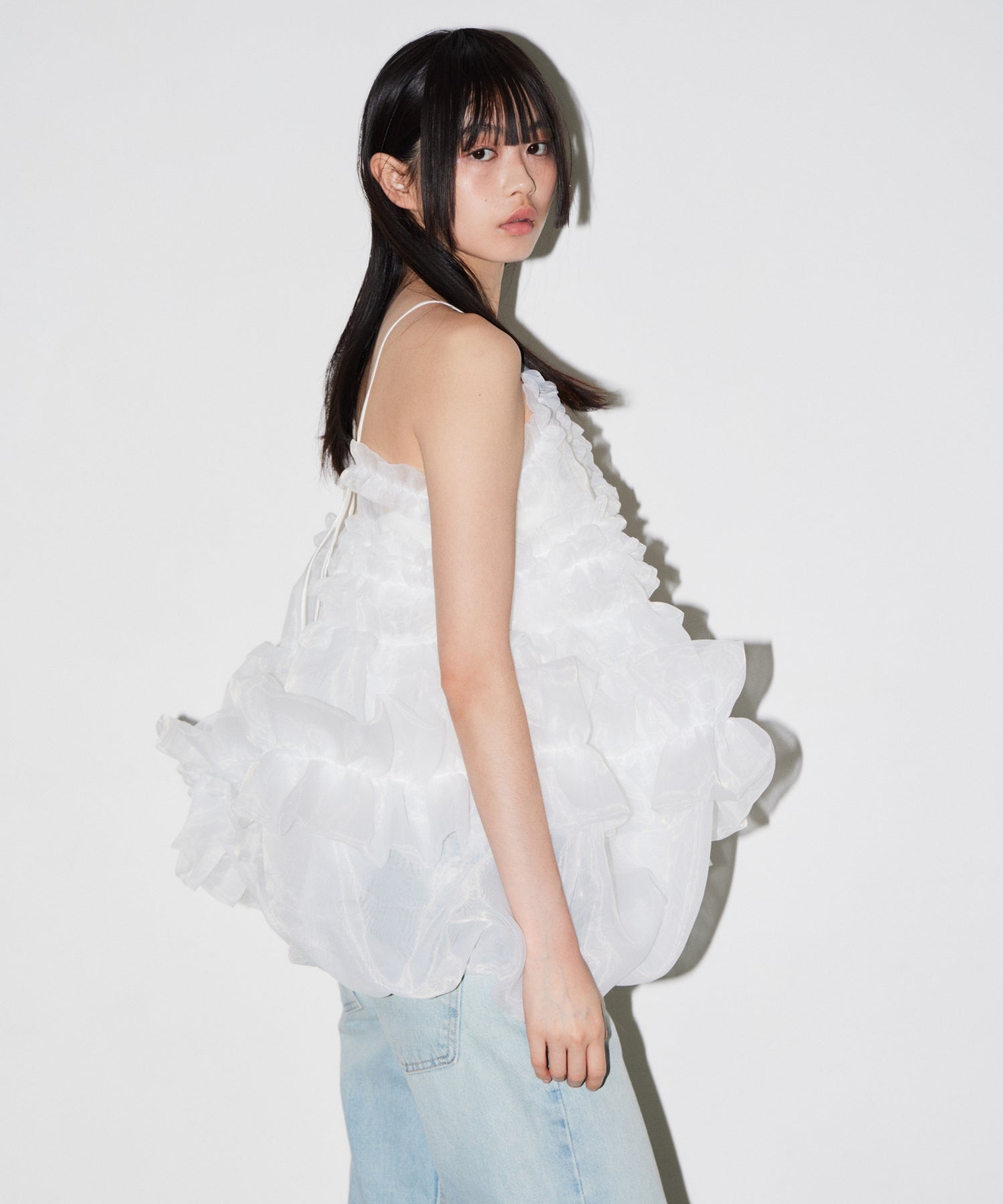 ORGANZA FRILL BALLOON CAMI