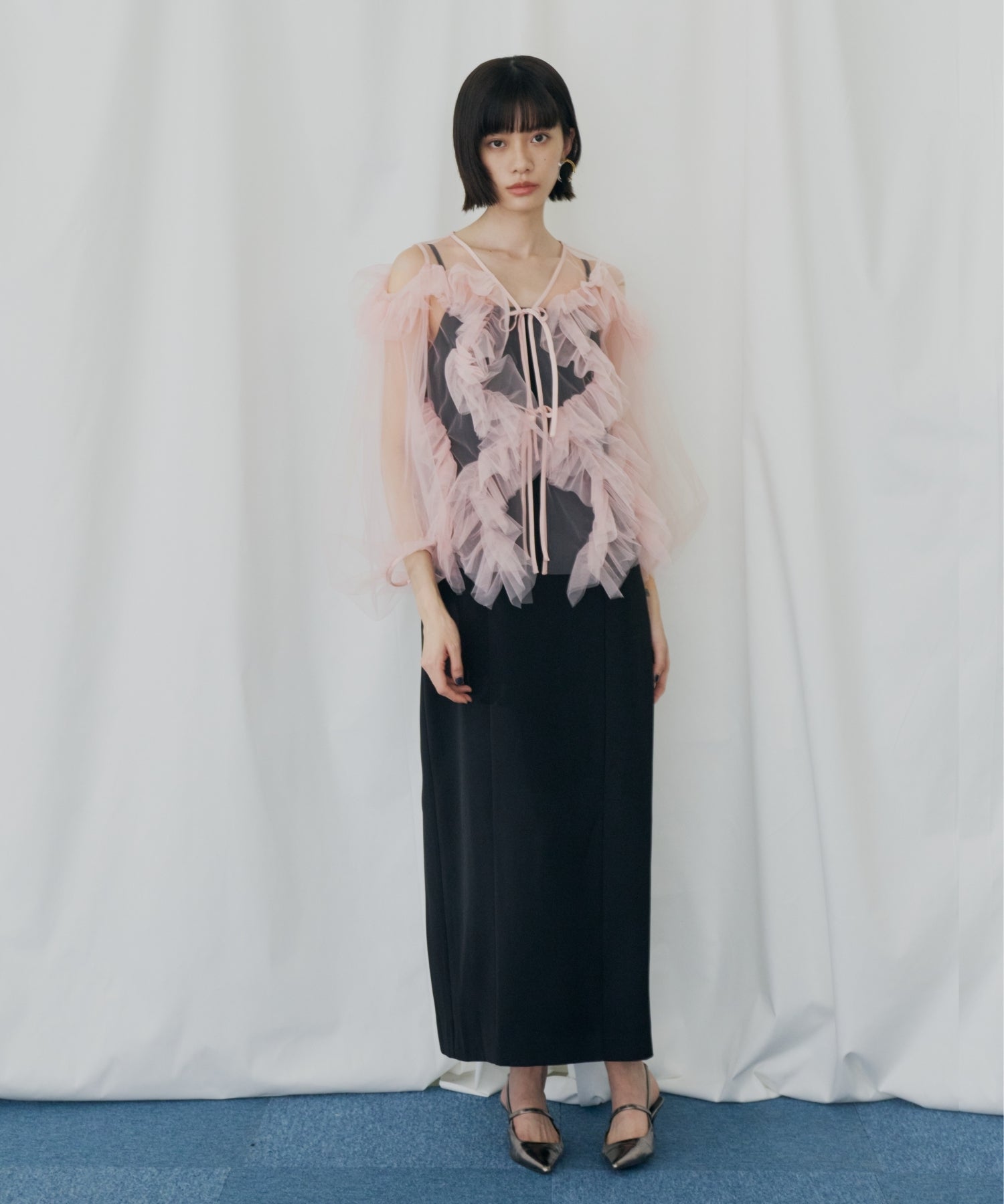 ZIGZAG TULLE DRESS