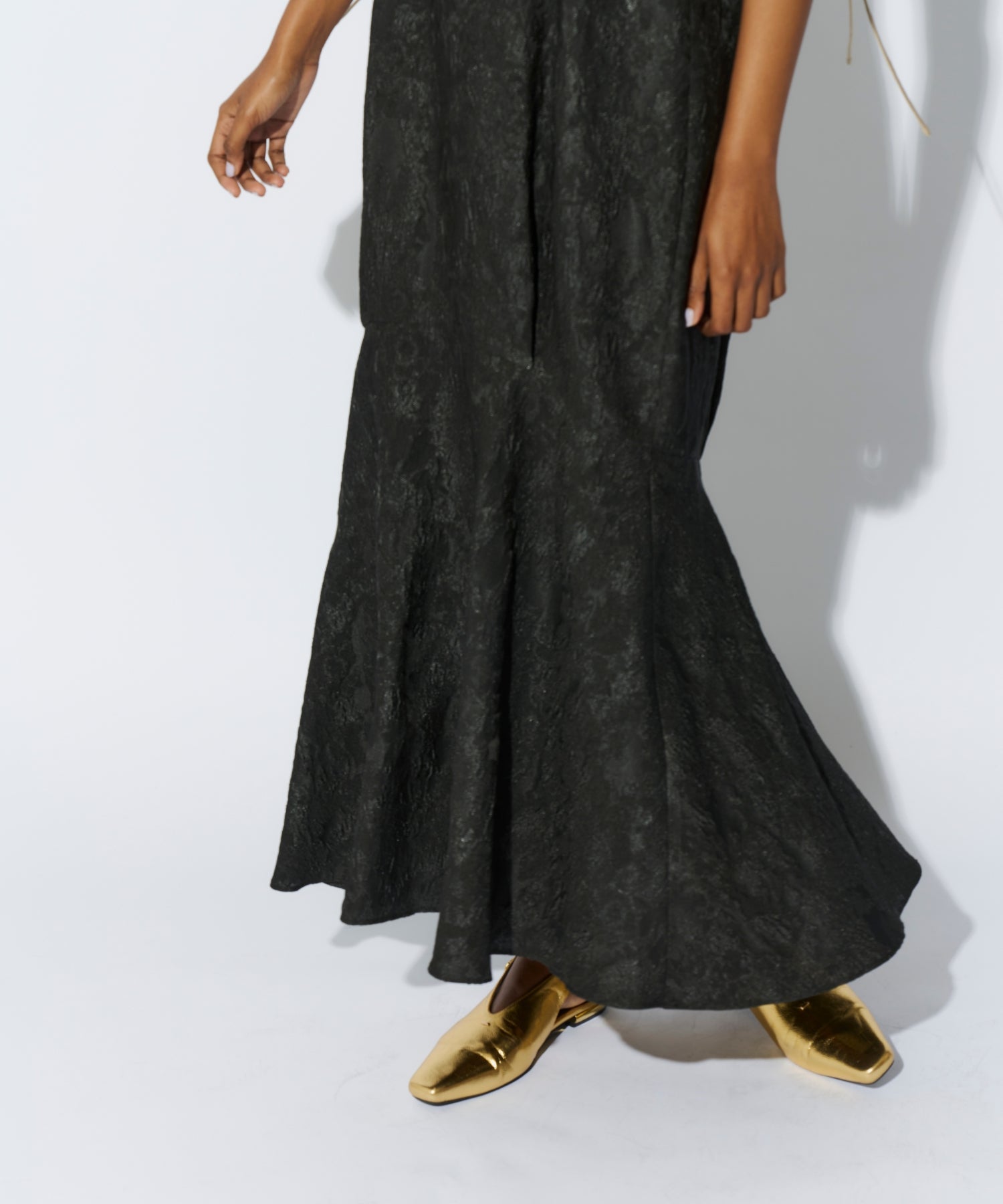 JACQUARD ZIPPER DRESS