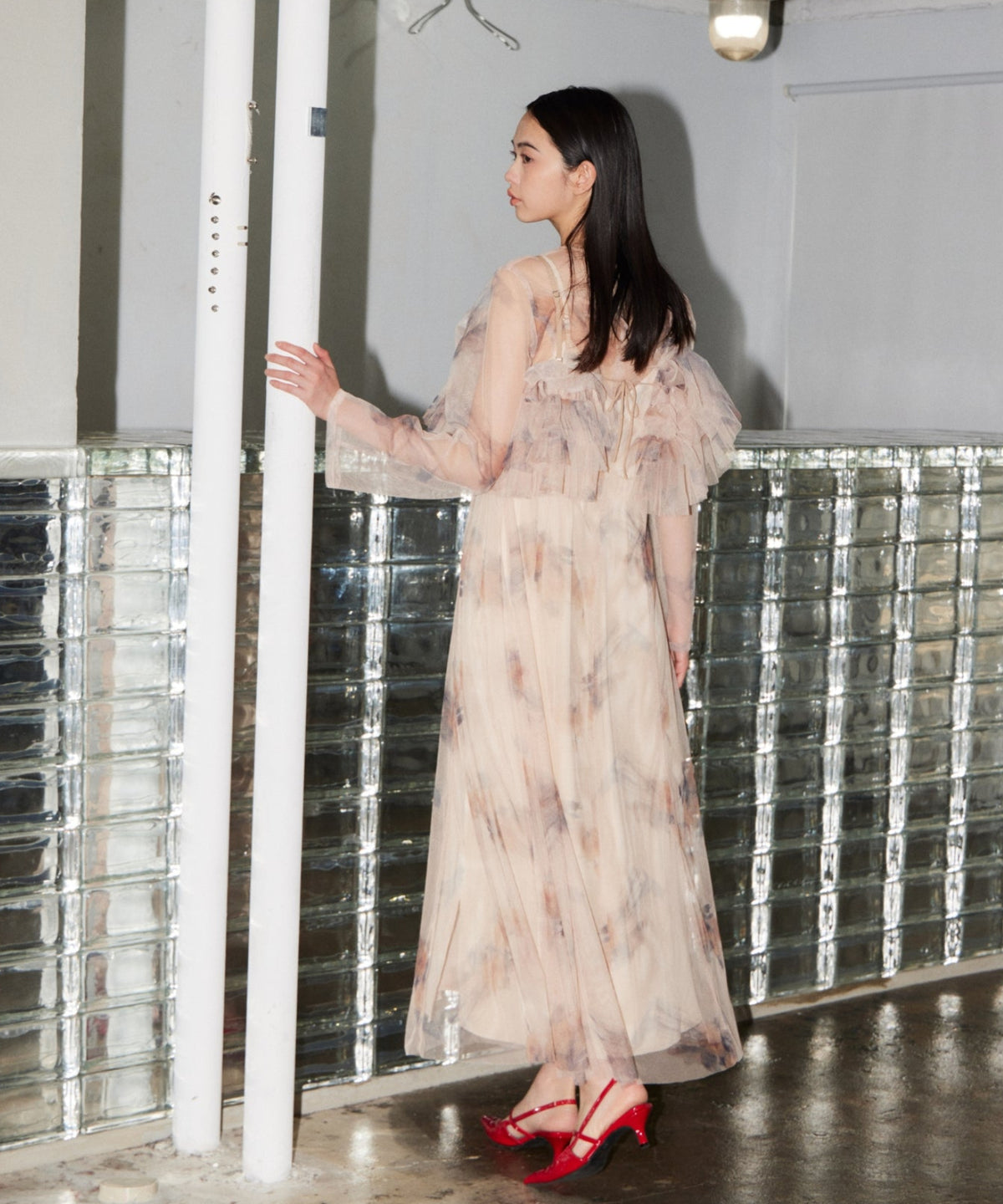 MULTIWAY VOLUME TULLE DRESS