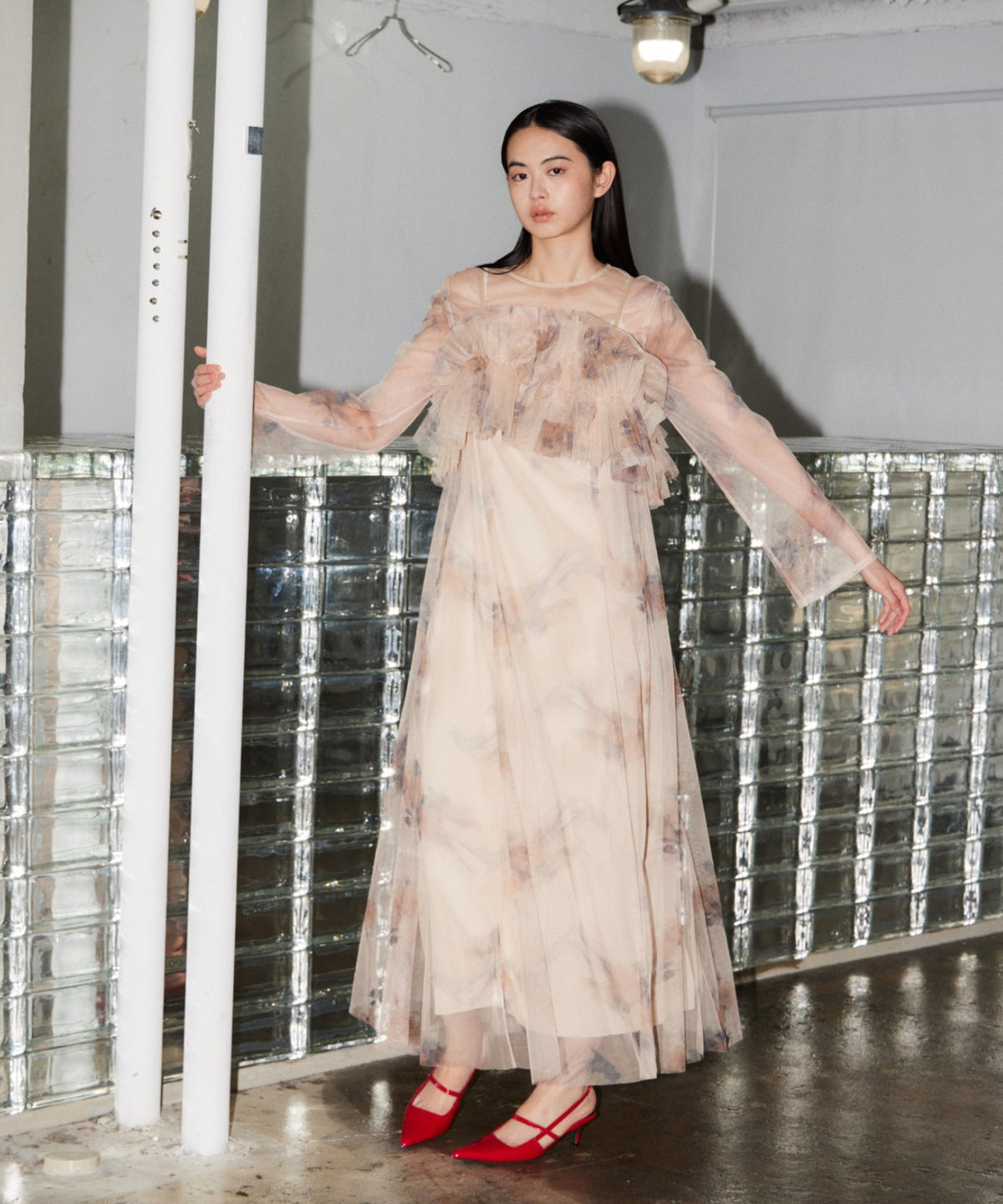 MULTIWAY VOLUME TULLE DRESS