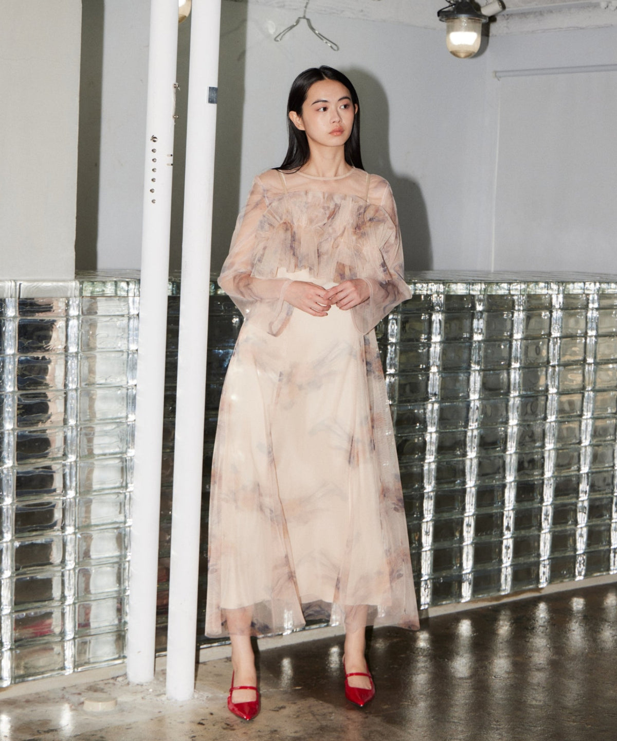 MULTIWAY VOLUME TULLE DRESS
