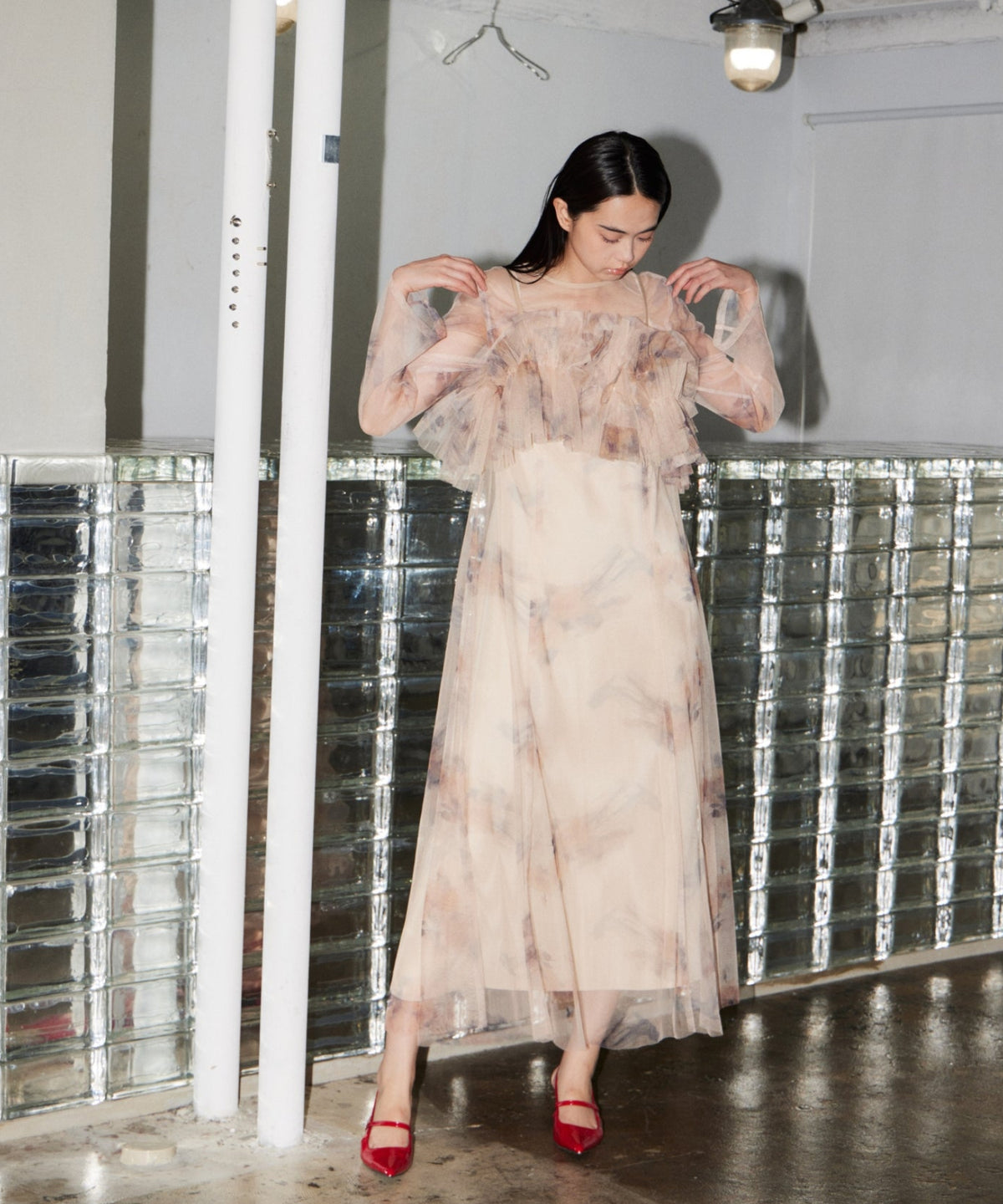 MULTIWAY VOLUME TULLE DRESS