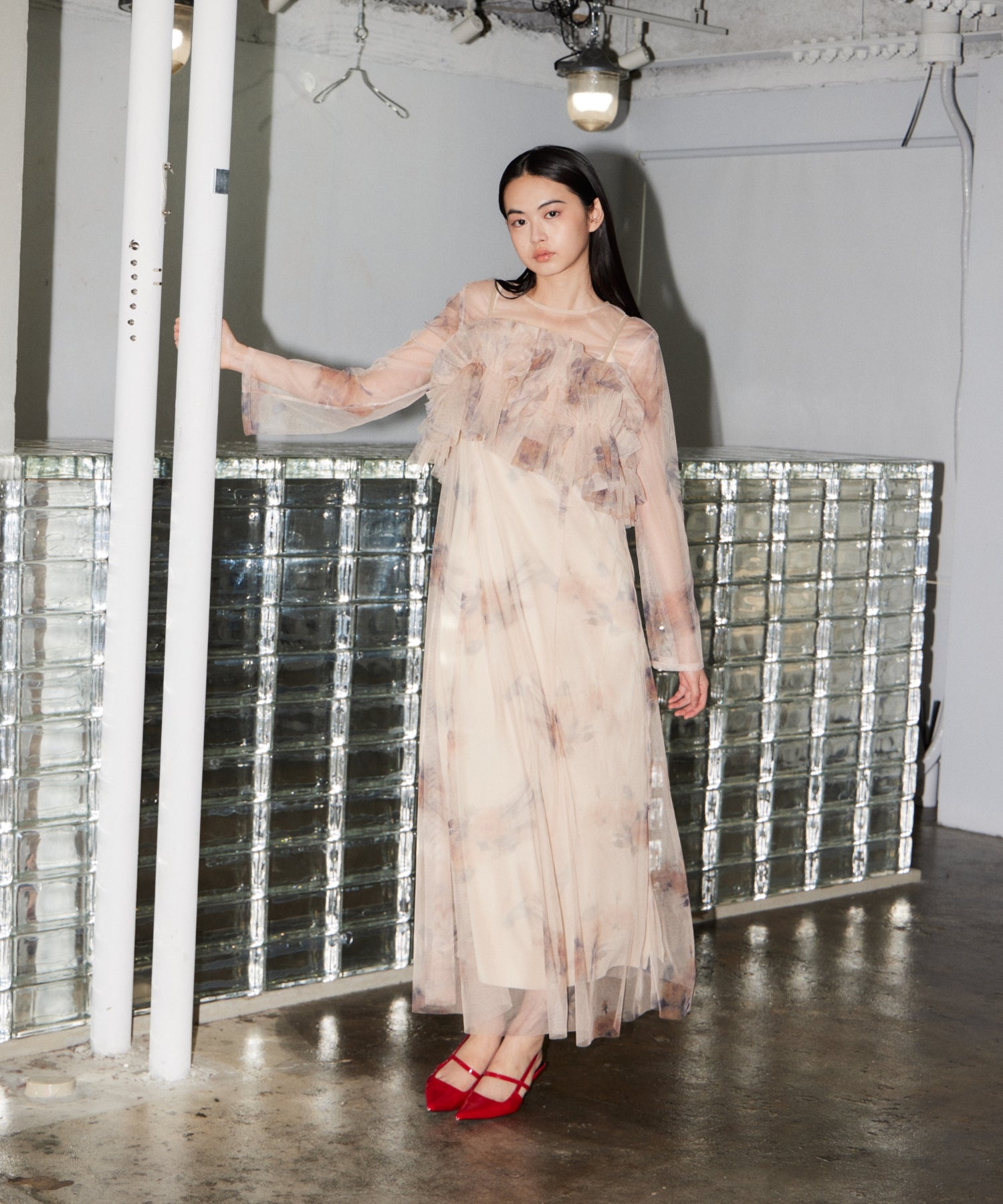 MULTIWAY VOLUME TULLE DRESS