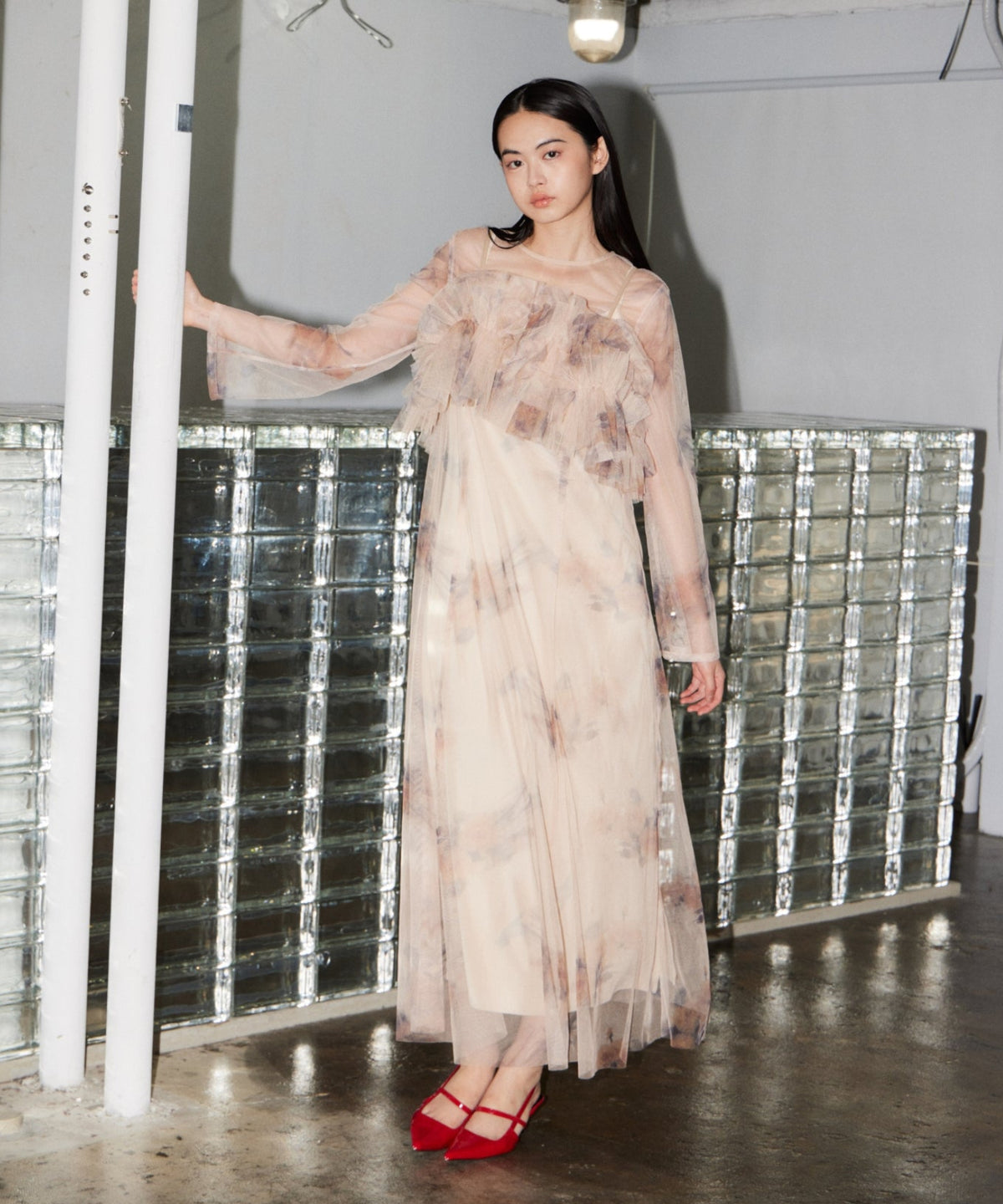 MULTIWAY VOLUME TULLE DRESS