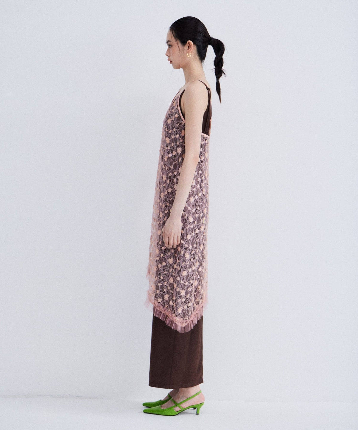 【POPUP】FLOWER SPANGLE CAMI DRESS