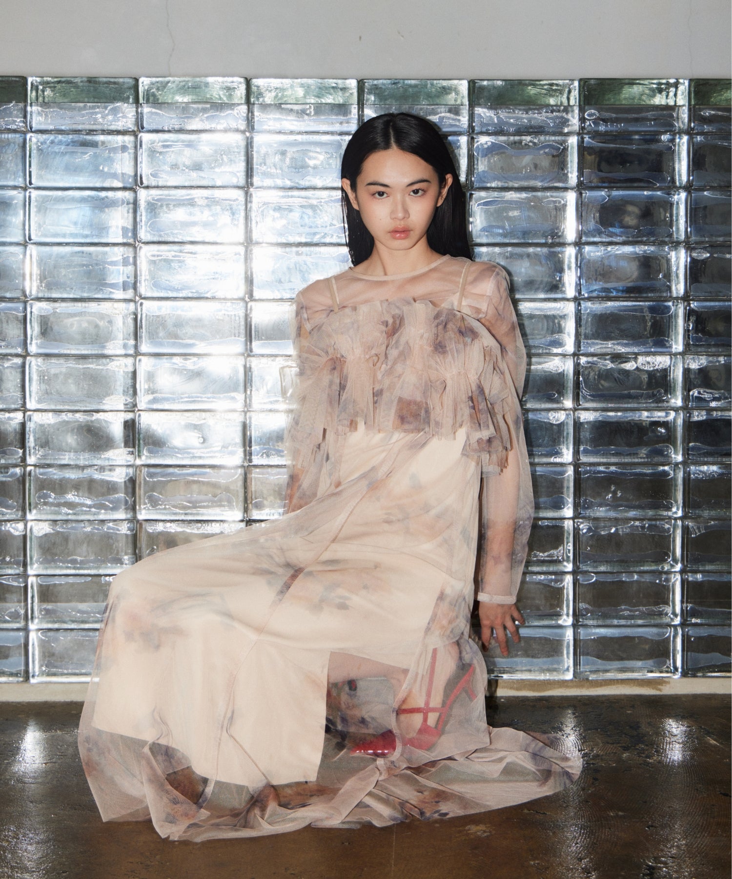 MULTIWAY VOLUME TULLE DRESS