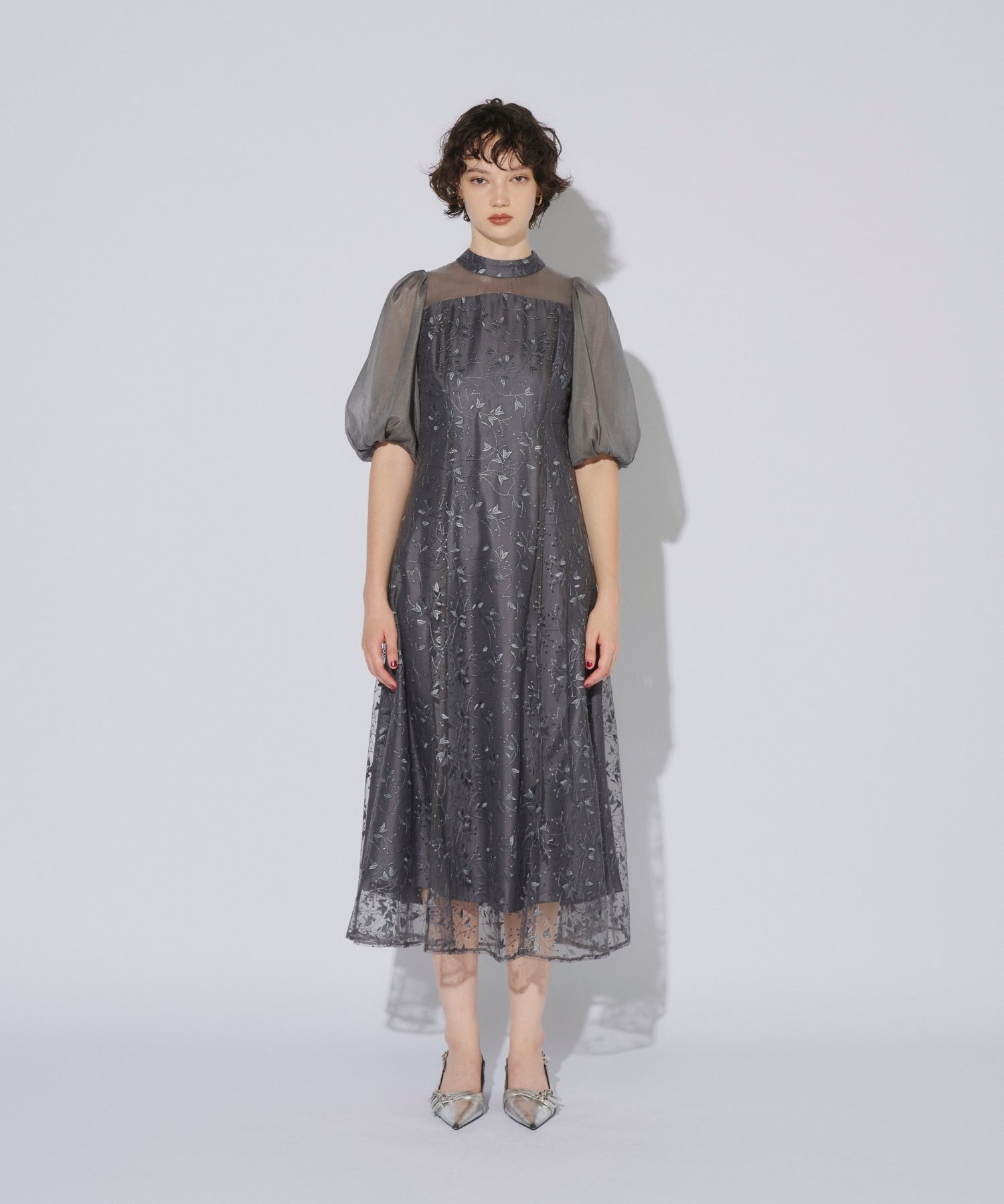 ORGANDY SLEEVE DRESS