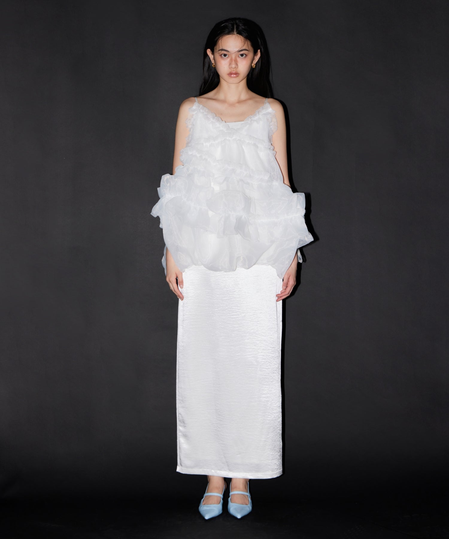 【POPUP】ORGANZA FRILL BALLOON CAMI
