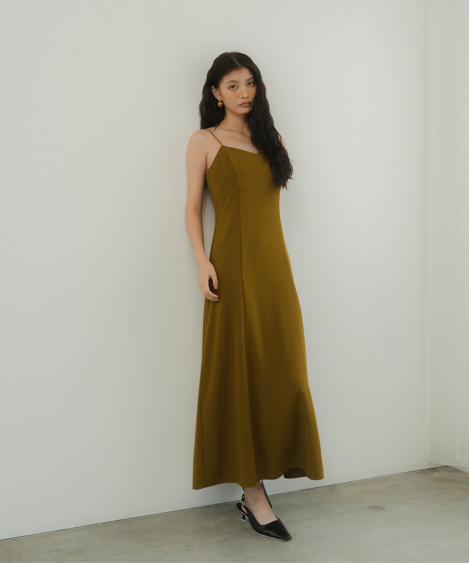 PLEATS TULLE DRESS