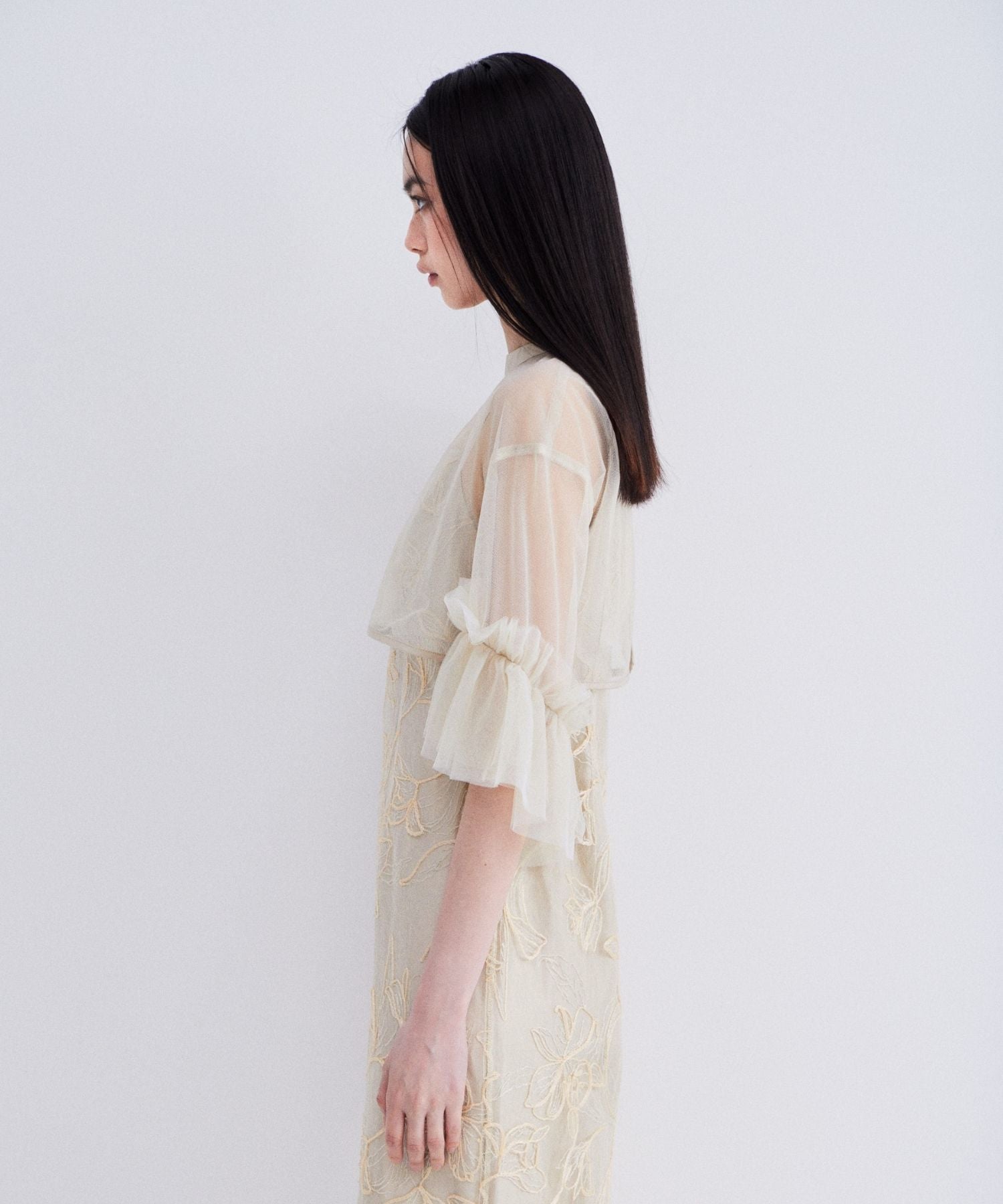 EMBROIDERY FRILL SET DRESS