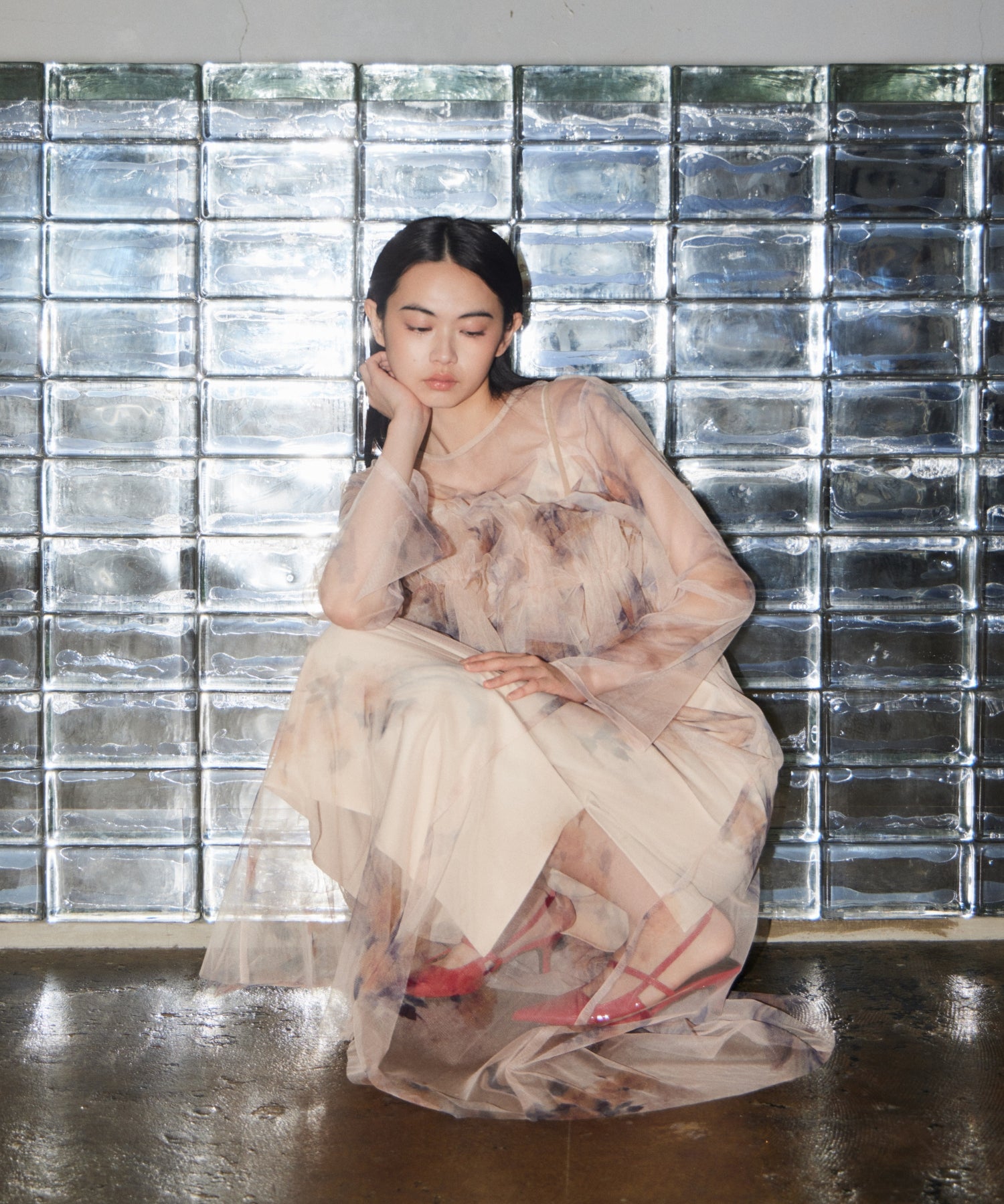 MULTIWAY VOLUME TULLE DRESS