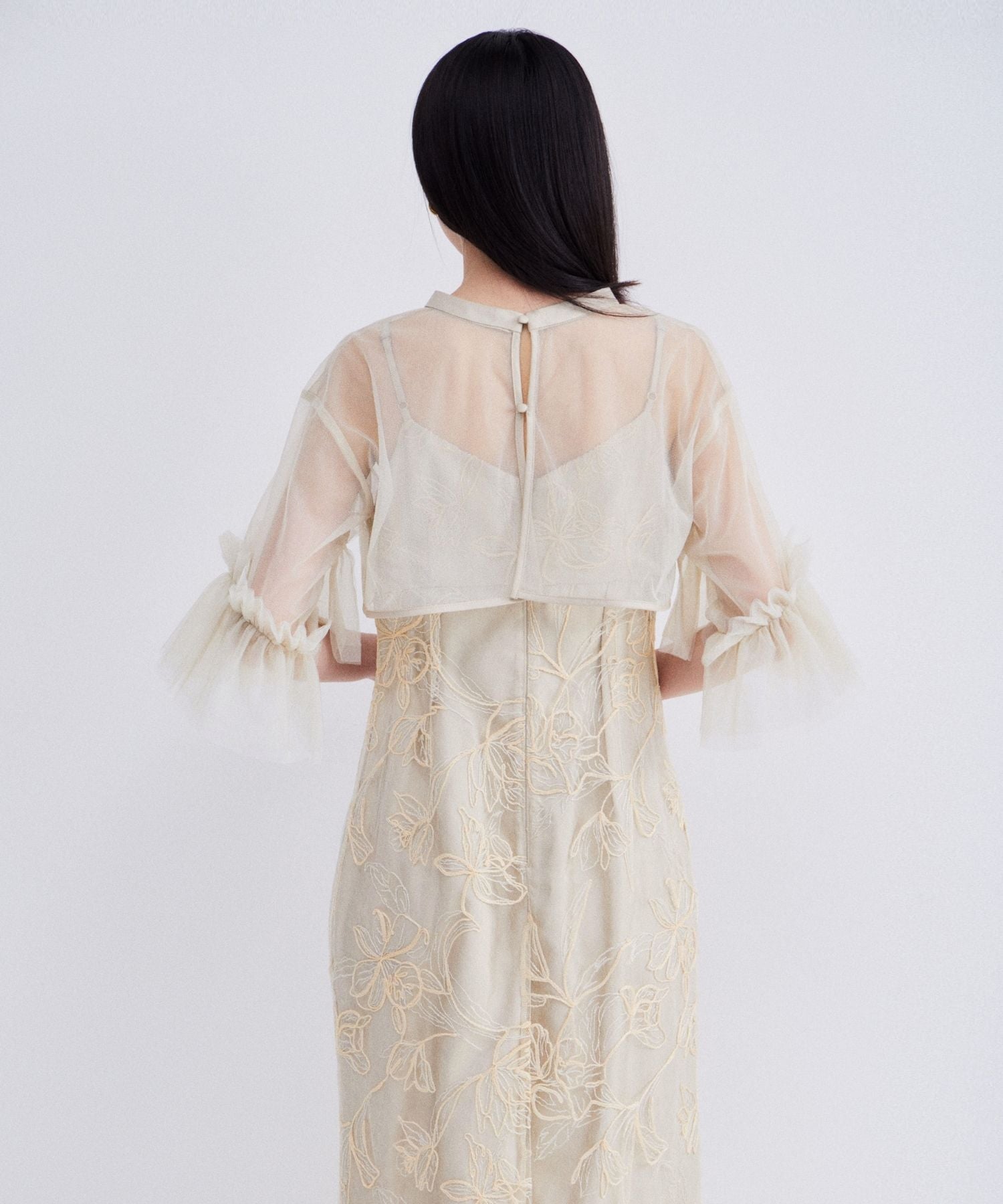 EMBROIDERY FRILL SET DRESS