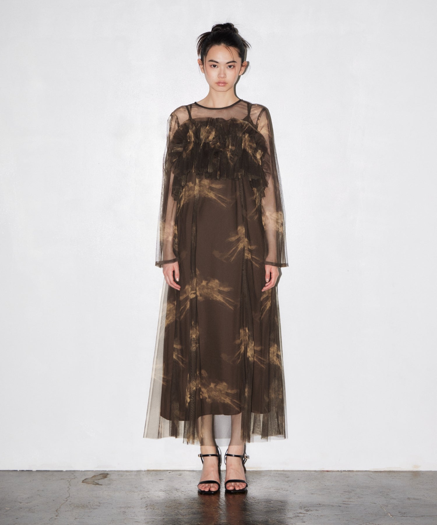 MULTIWAY VOLUME TULLE DRESS