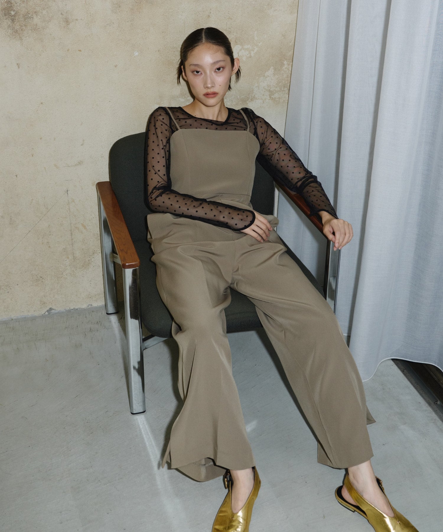 【POPUP】DOT SHEER TOPS