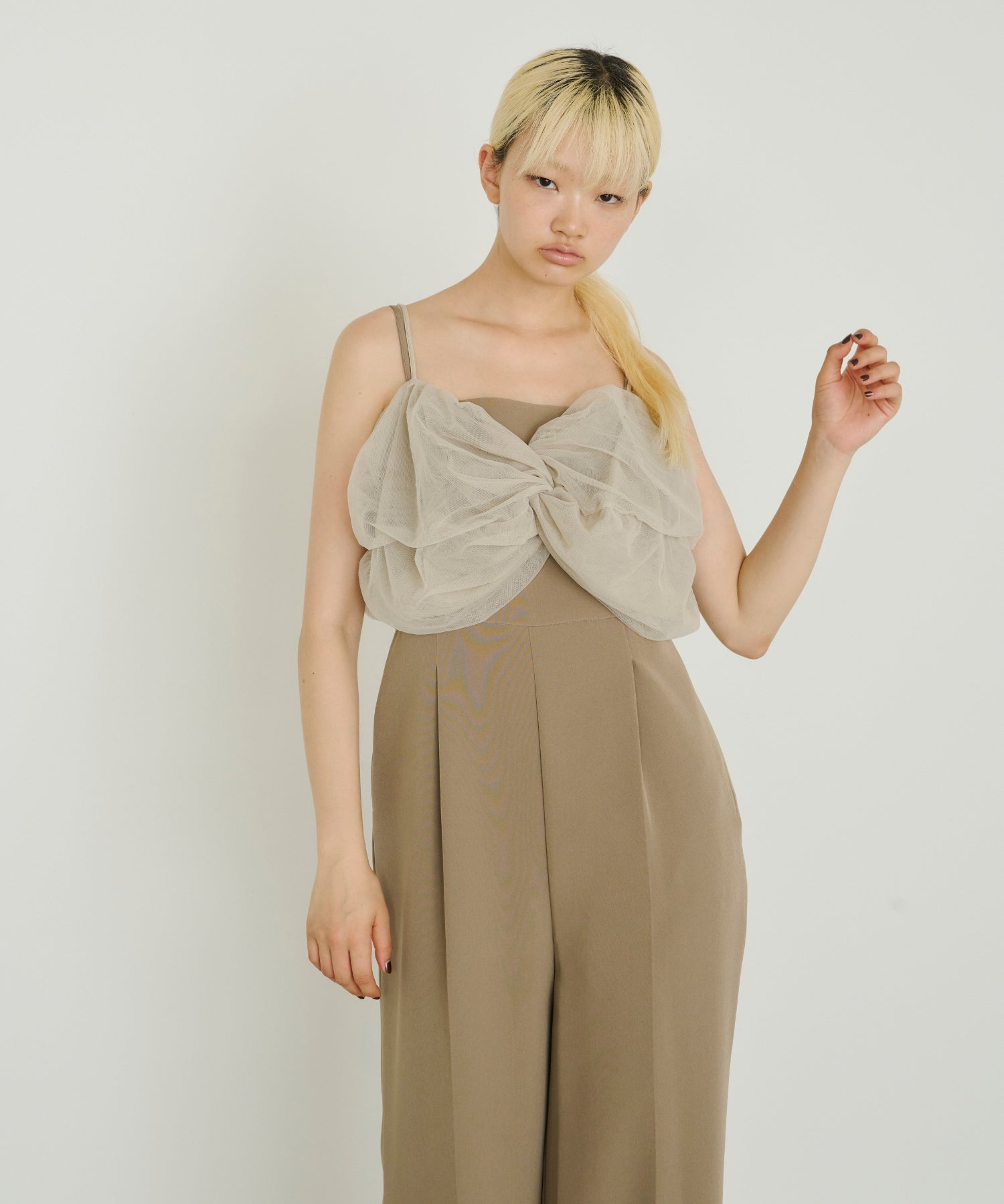 TWISTED BUSTIER LAYERED TOPS
