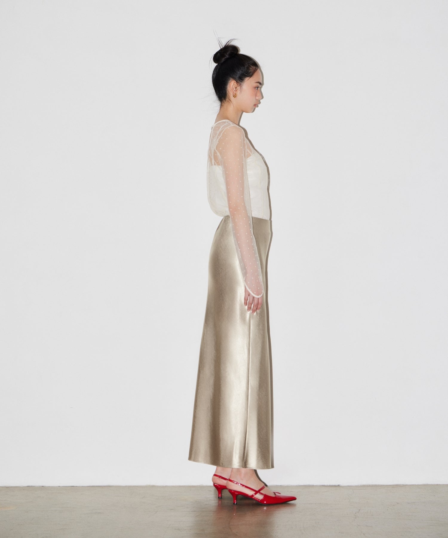 SATIN NARROW SKIRT SETUP