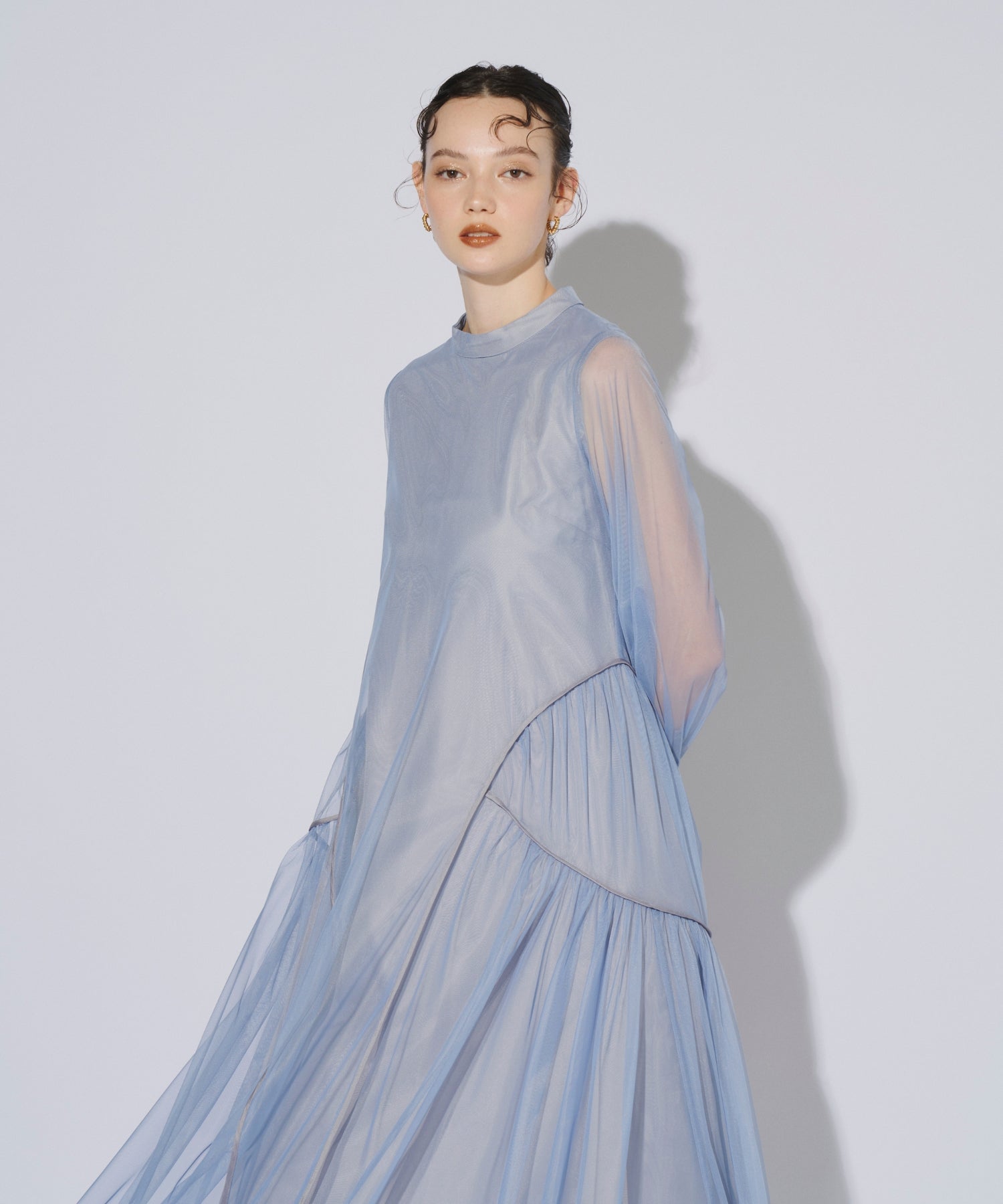PIPING TULLE DRESS