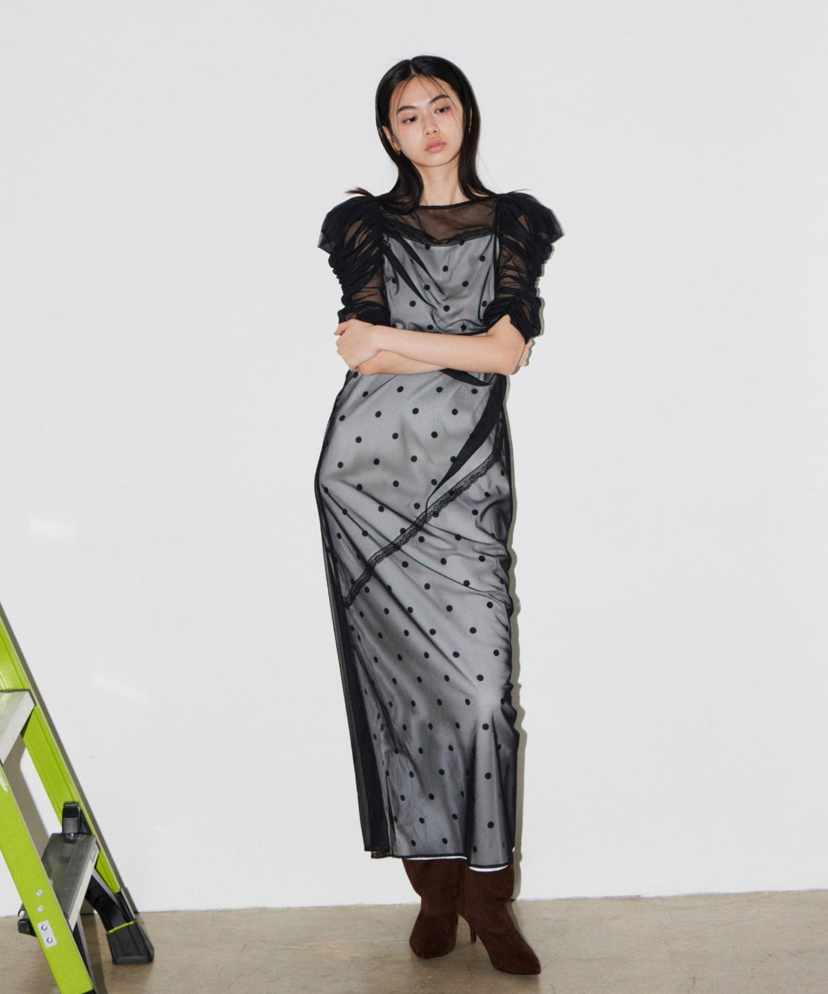 DOT LAYERED DRESS