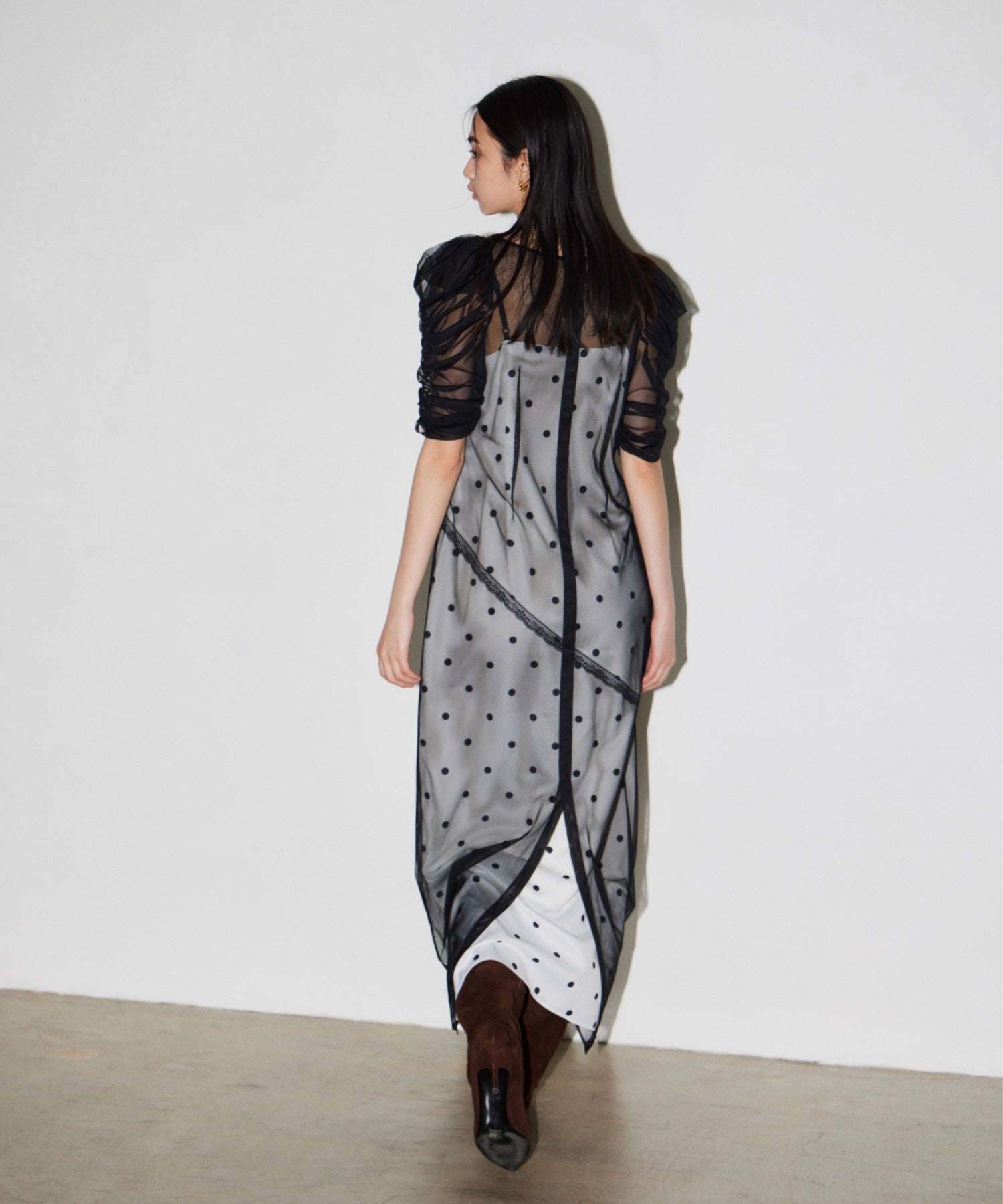 【POPUP】DOT LAYERED DRESS