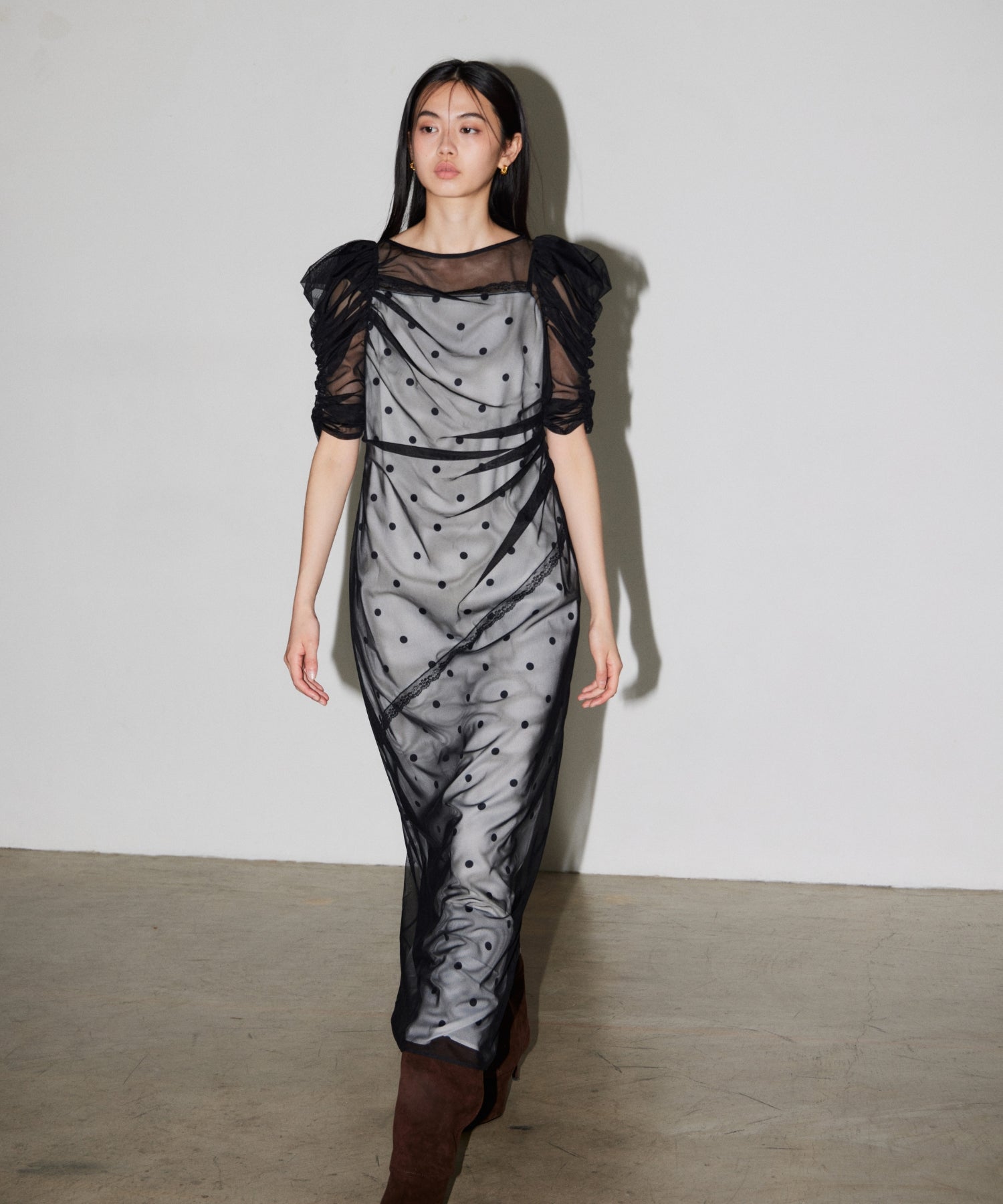 【POPUP】DOT LAYERED DRESS