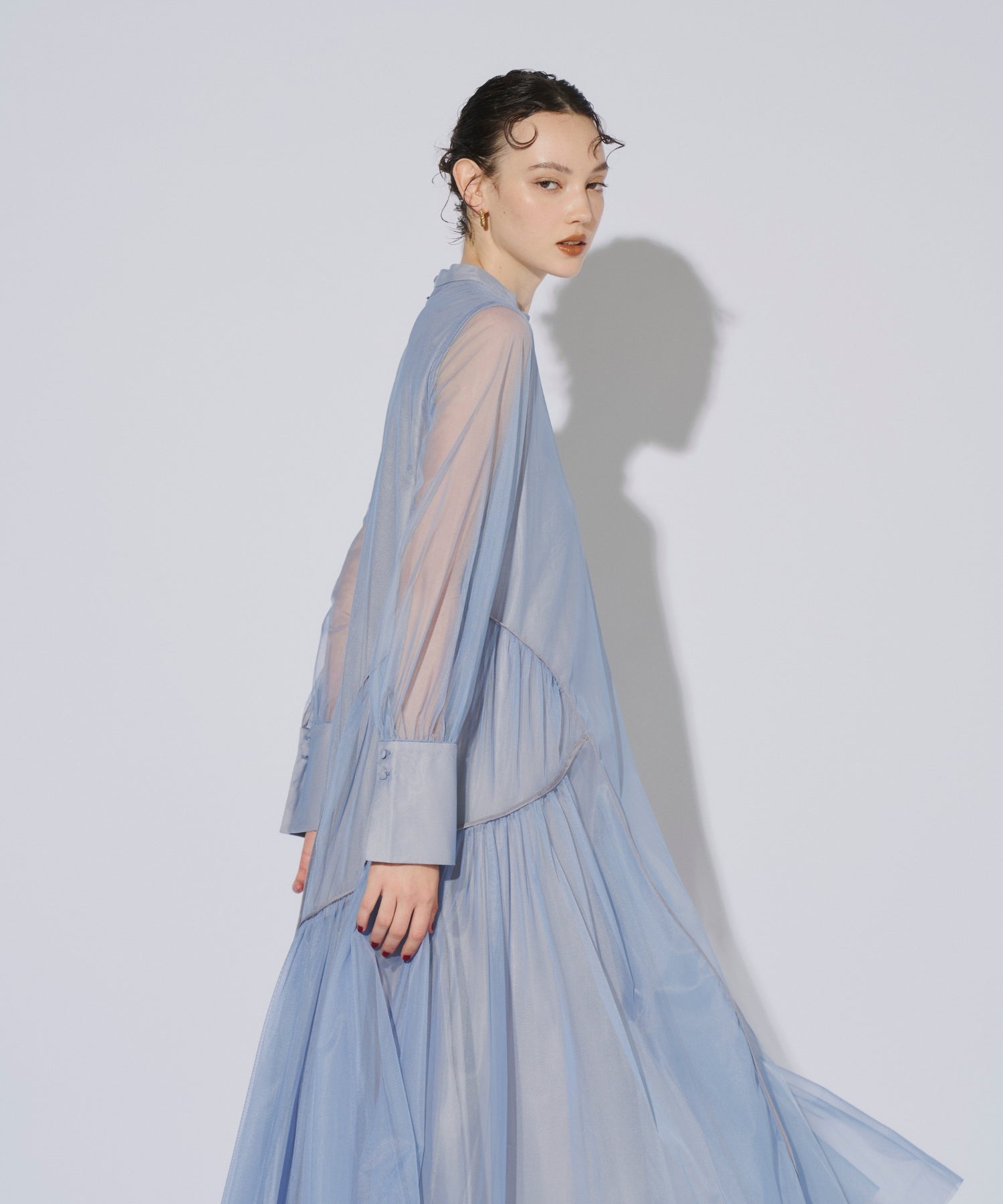 PIPING TULLE DRESS