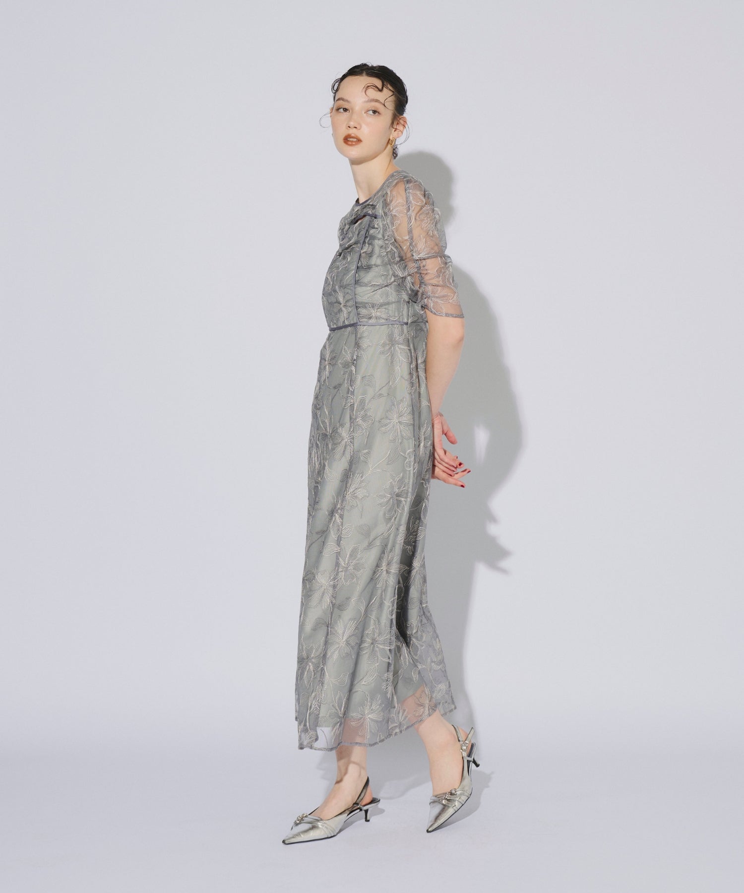 YOKE SLIT DRESS