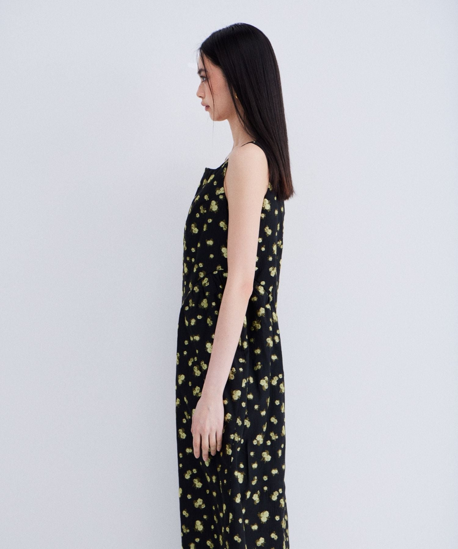 FLOWER JACQUARD FORME DRESS