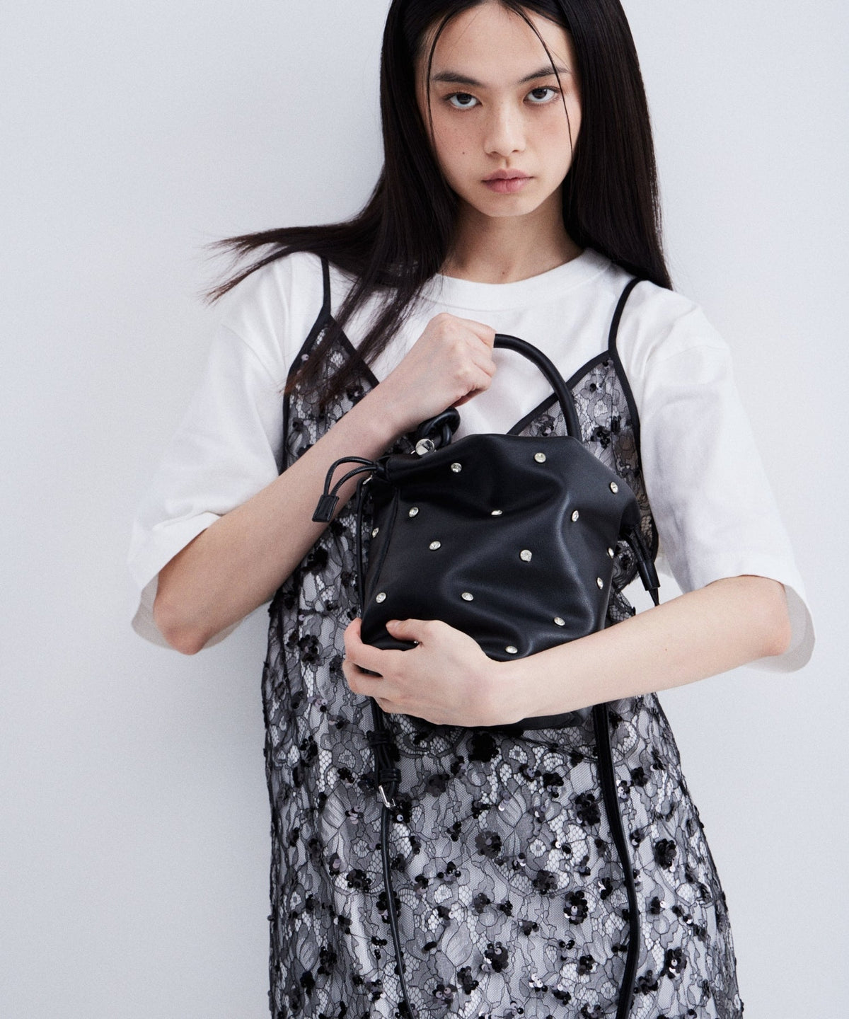 【POPUP】FLOWER SPANGLE CAMI DRESS