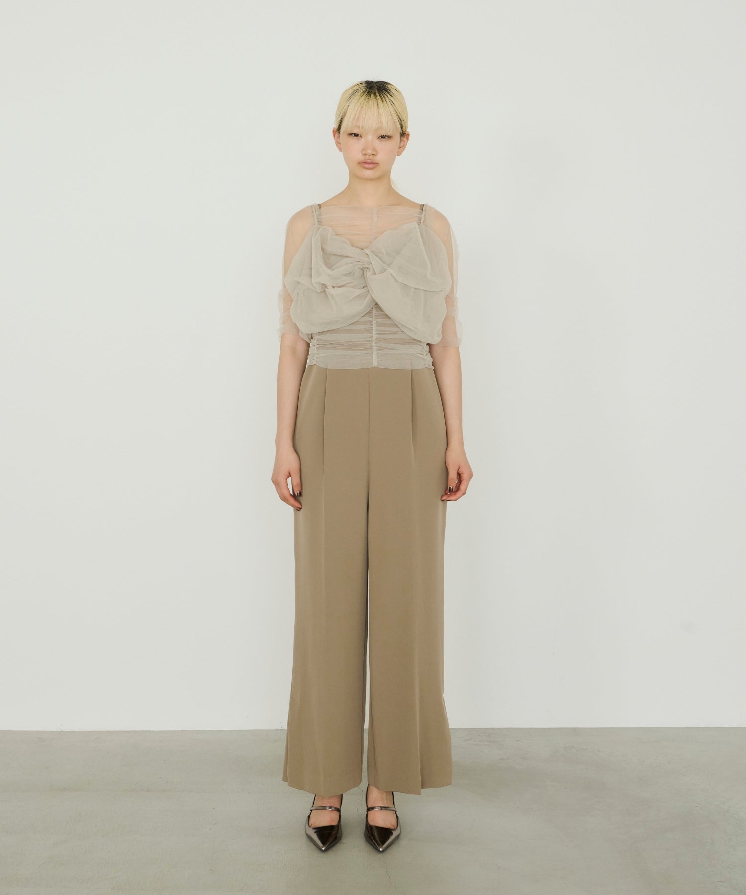 TWISTED BUSTIER LAYERED TOPS