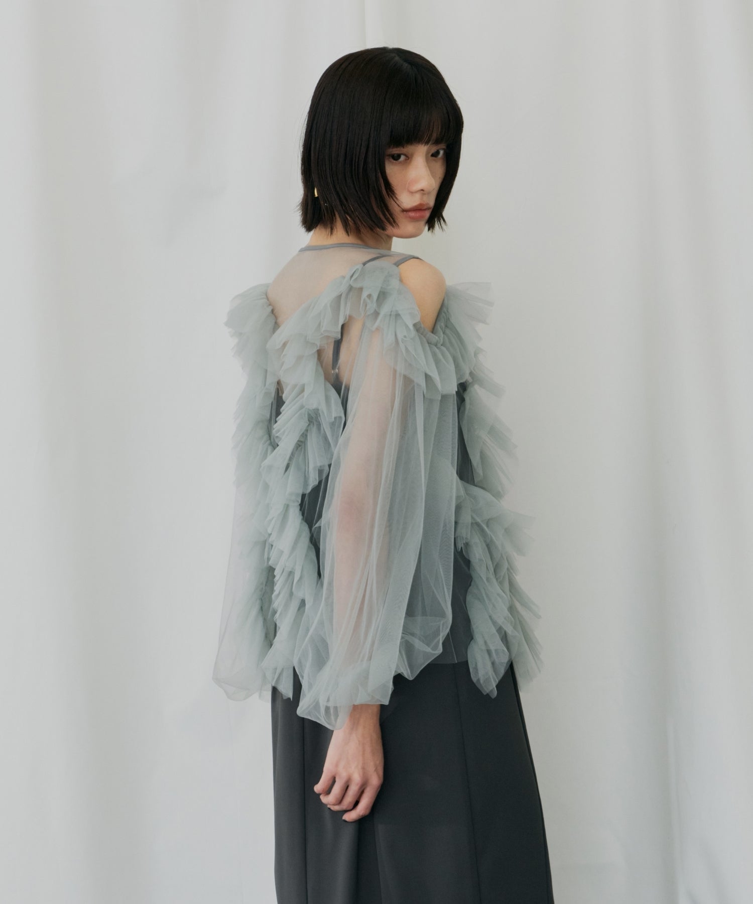 ZIGZAG TULLE DRESS