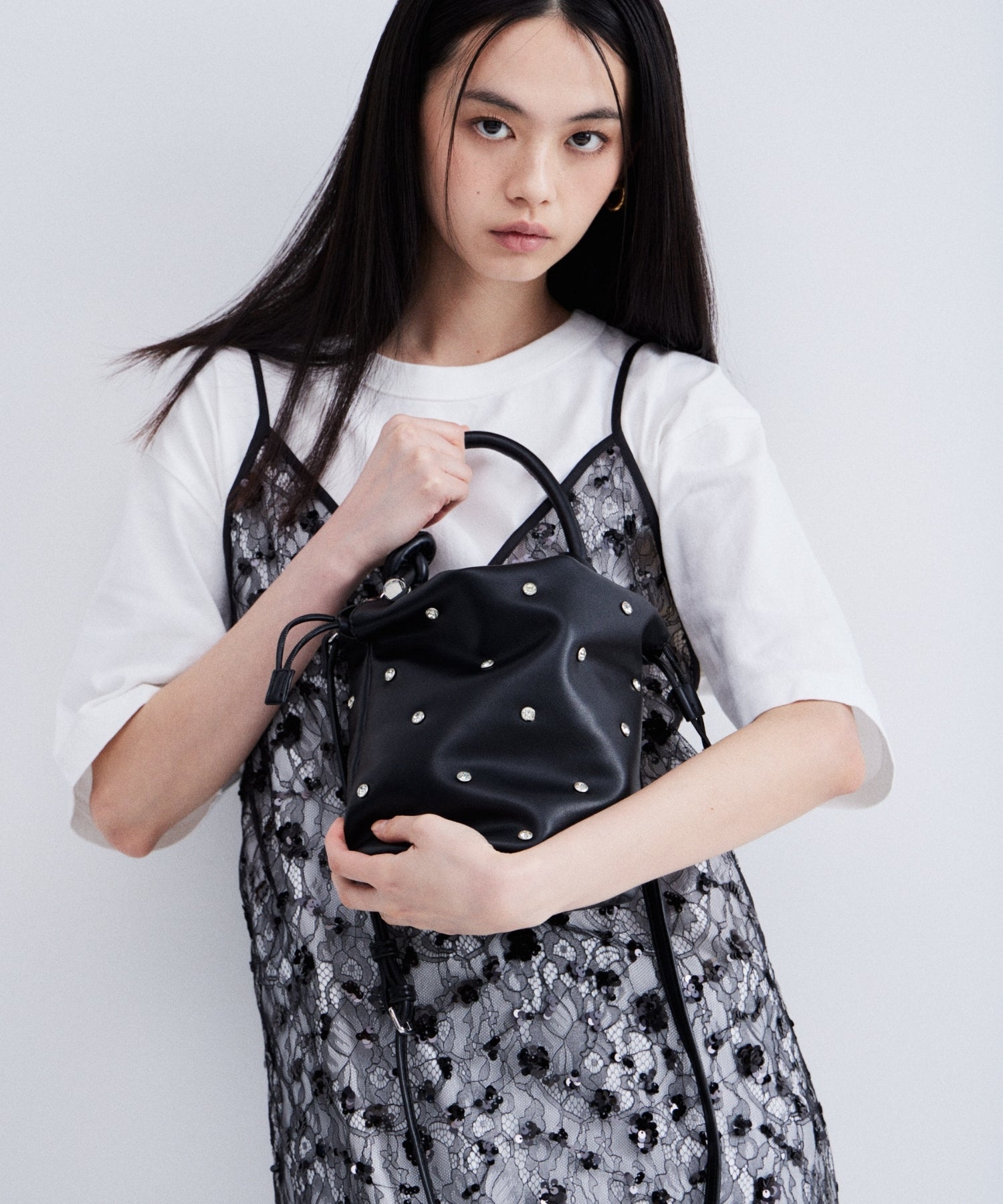 【POPUP】FLOWER SPANGLE CAMI DRESS
