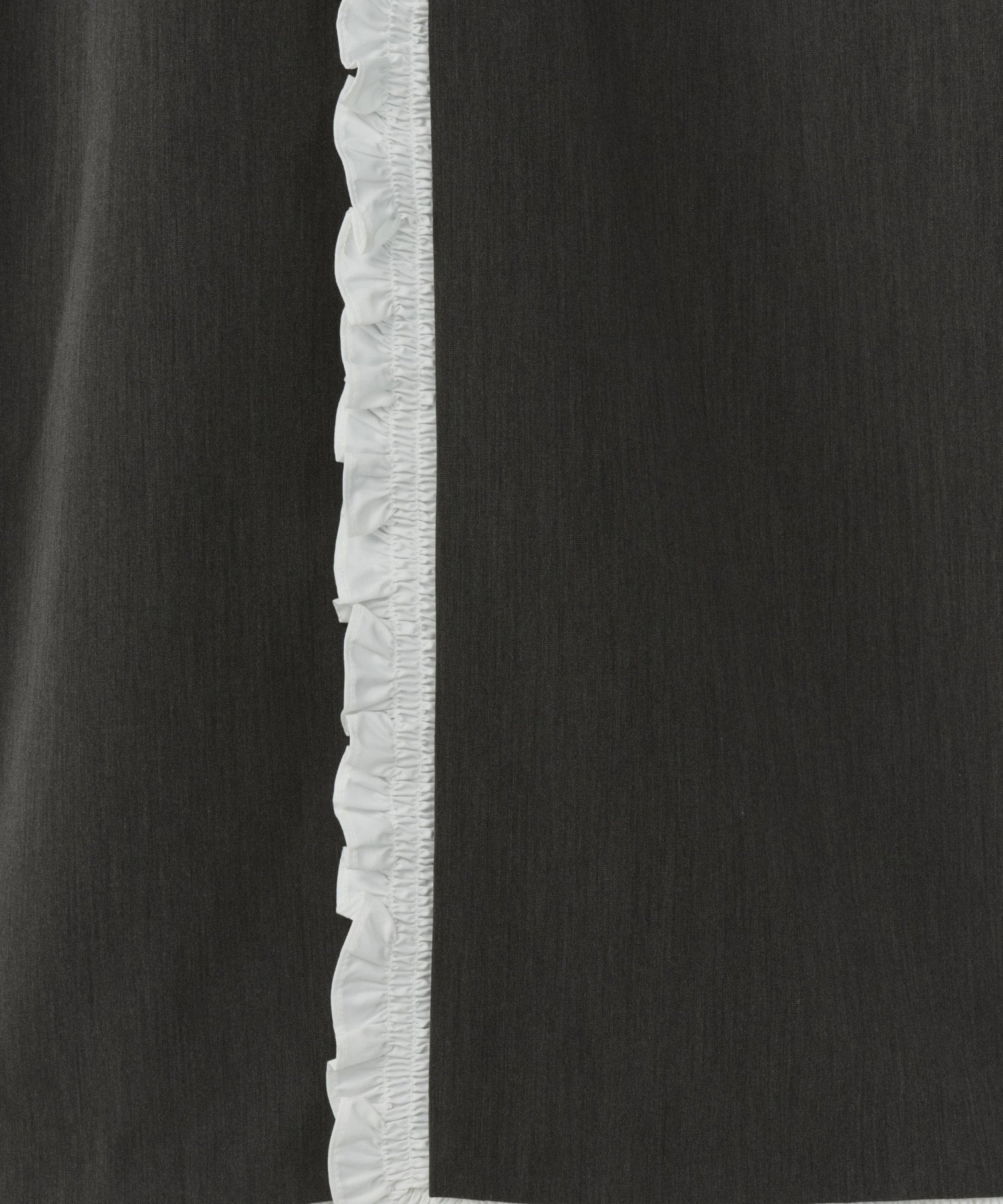 FRILLS TRIM LONG DRESS
