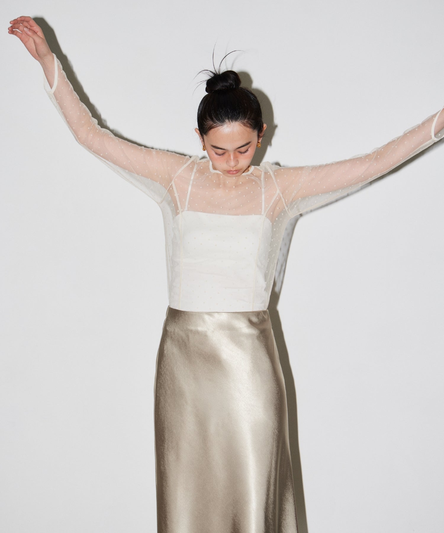 SATIN NARROW SKIRT SETUP