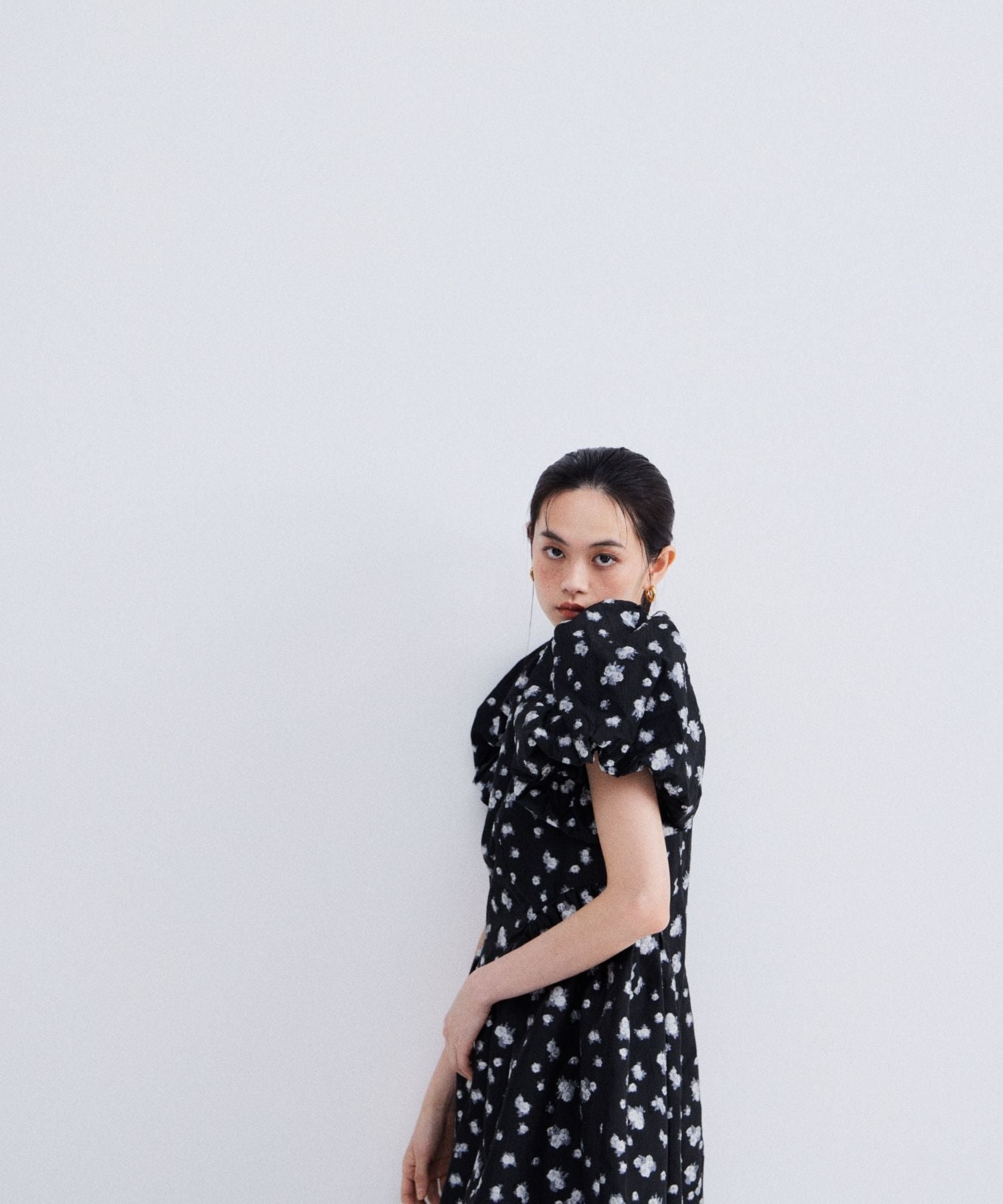 FLOWER JACQUARD FORME DRESS