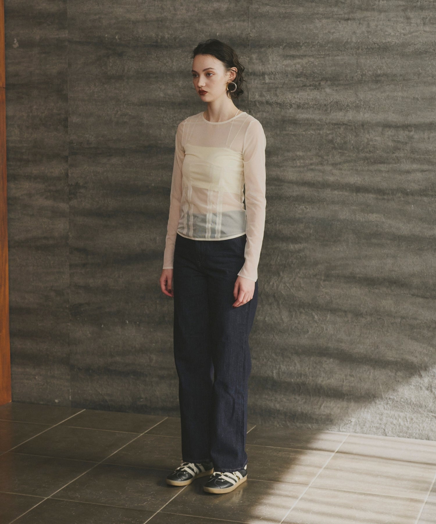 CORSET STYLE SHEER TOPS