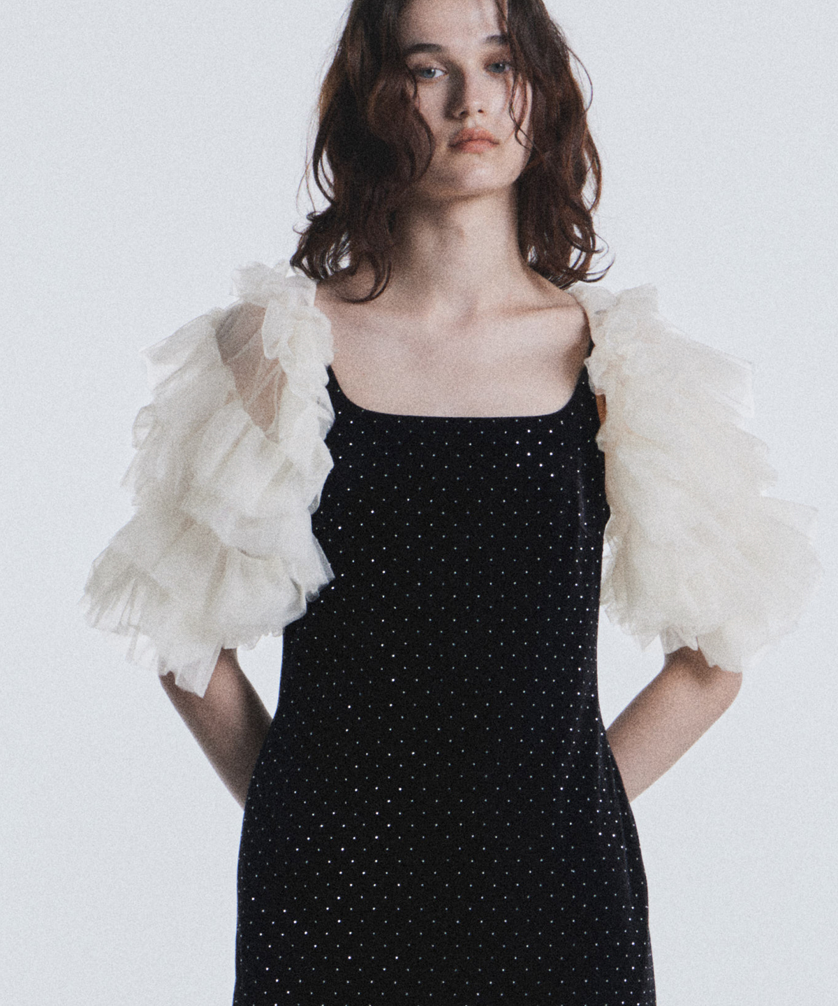 MIXING FRILLS BOLERO
