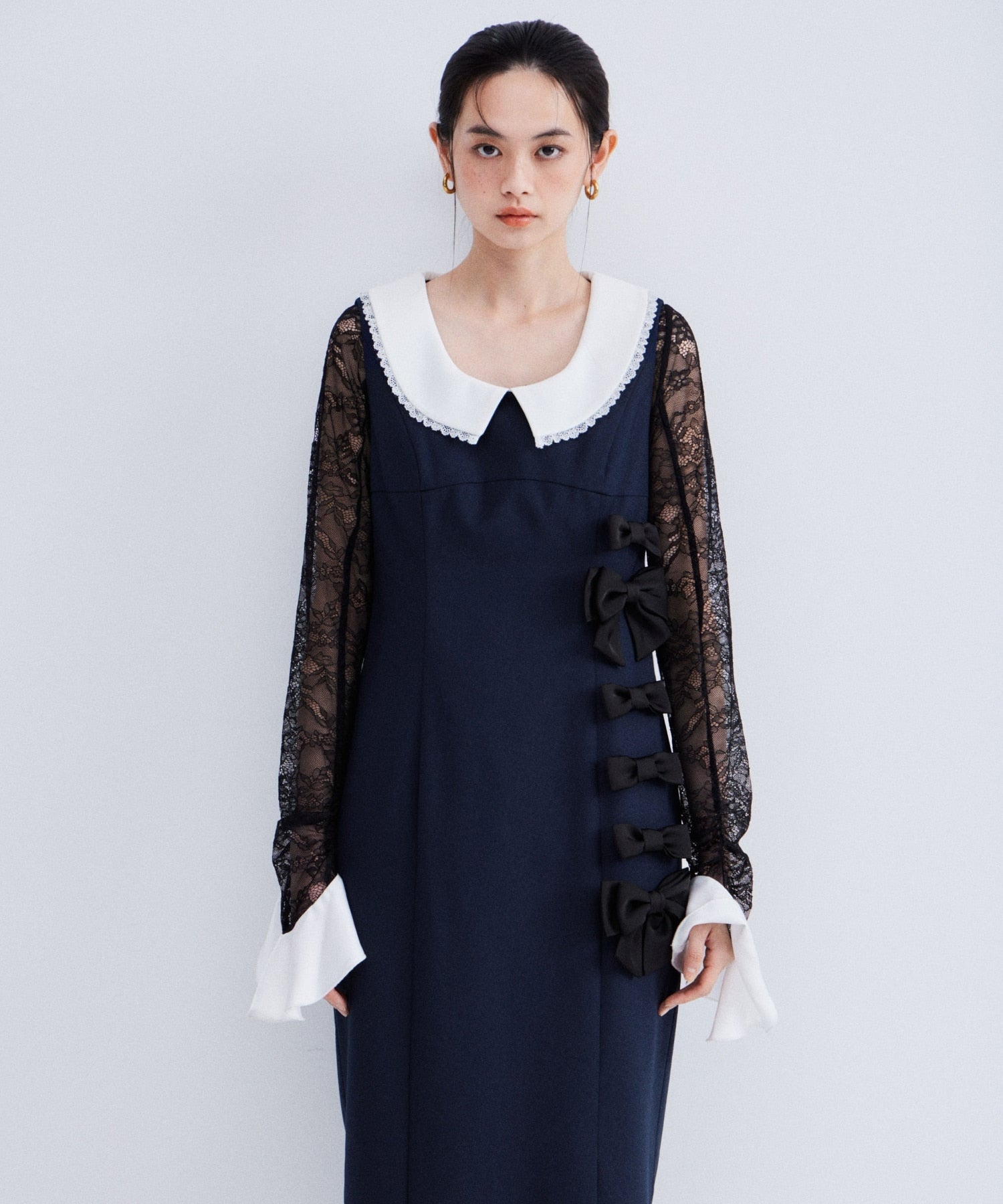 MIXED RIBBON LINE DRESS
