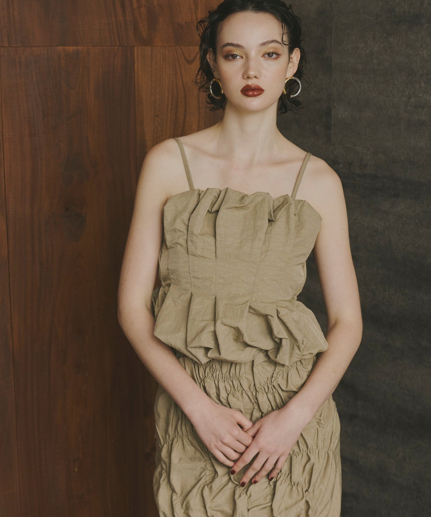 RANDOM SHIRRING SETUP DRESS