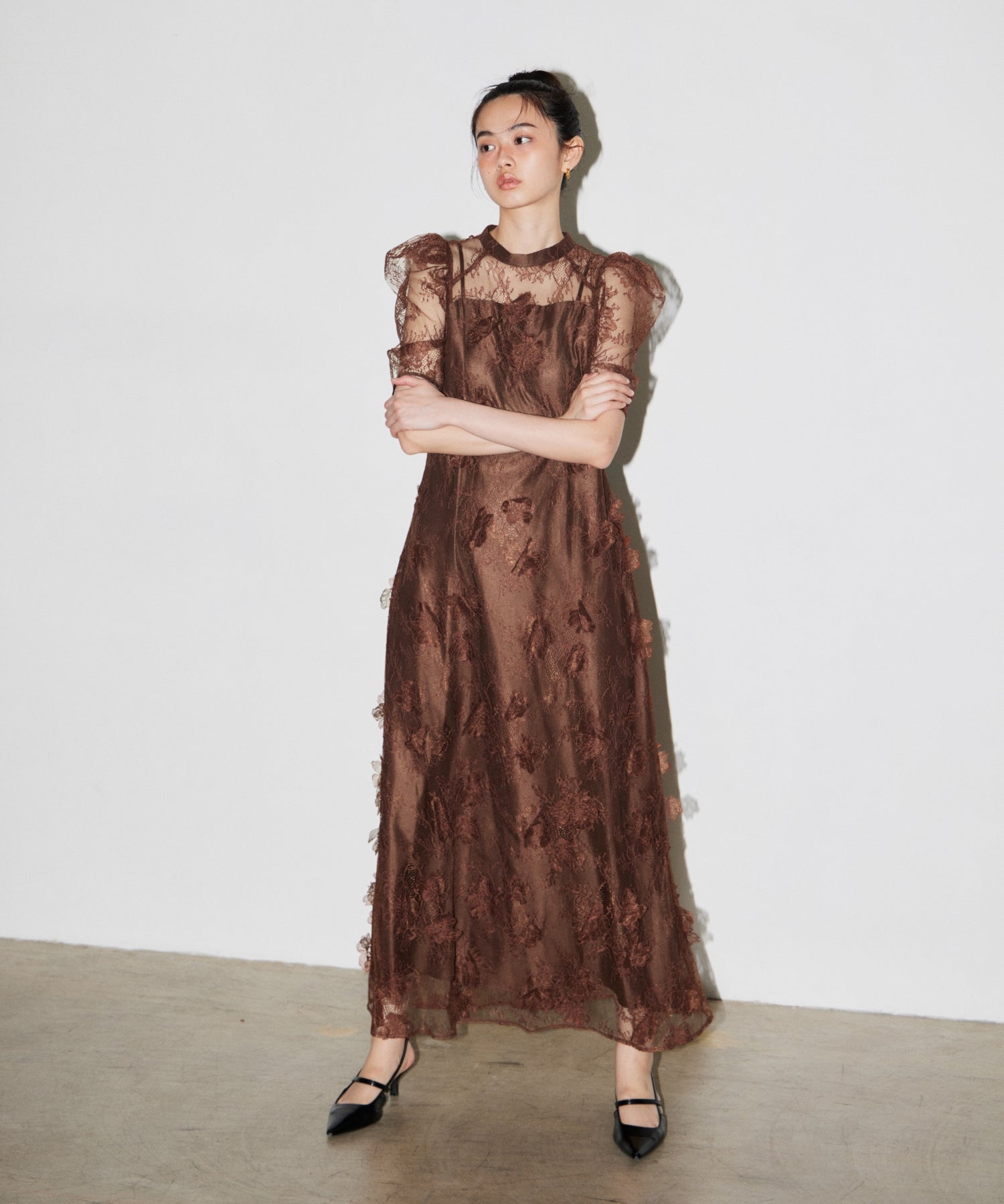 FLOWER LACE DRESS