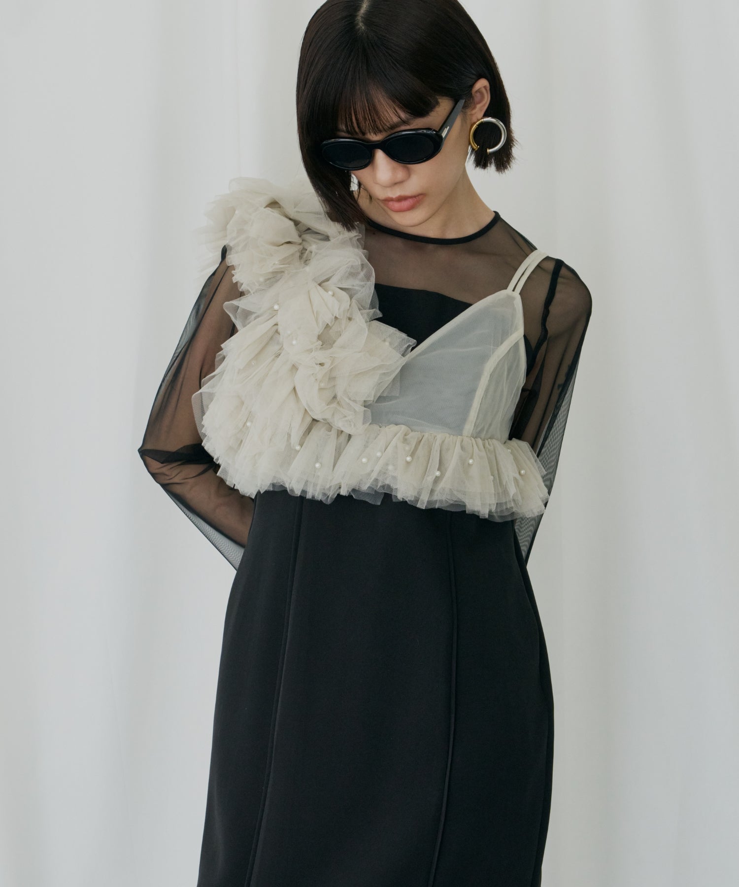 PEARL BUSTIER DRESS