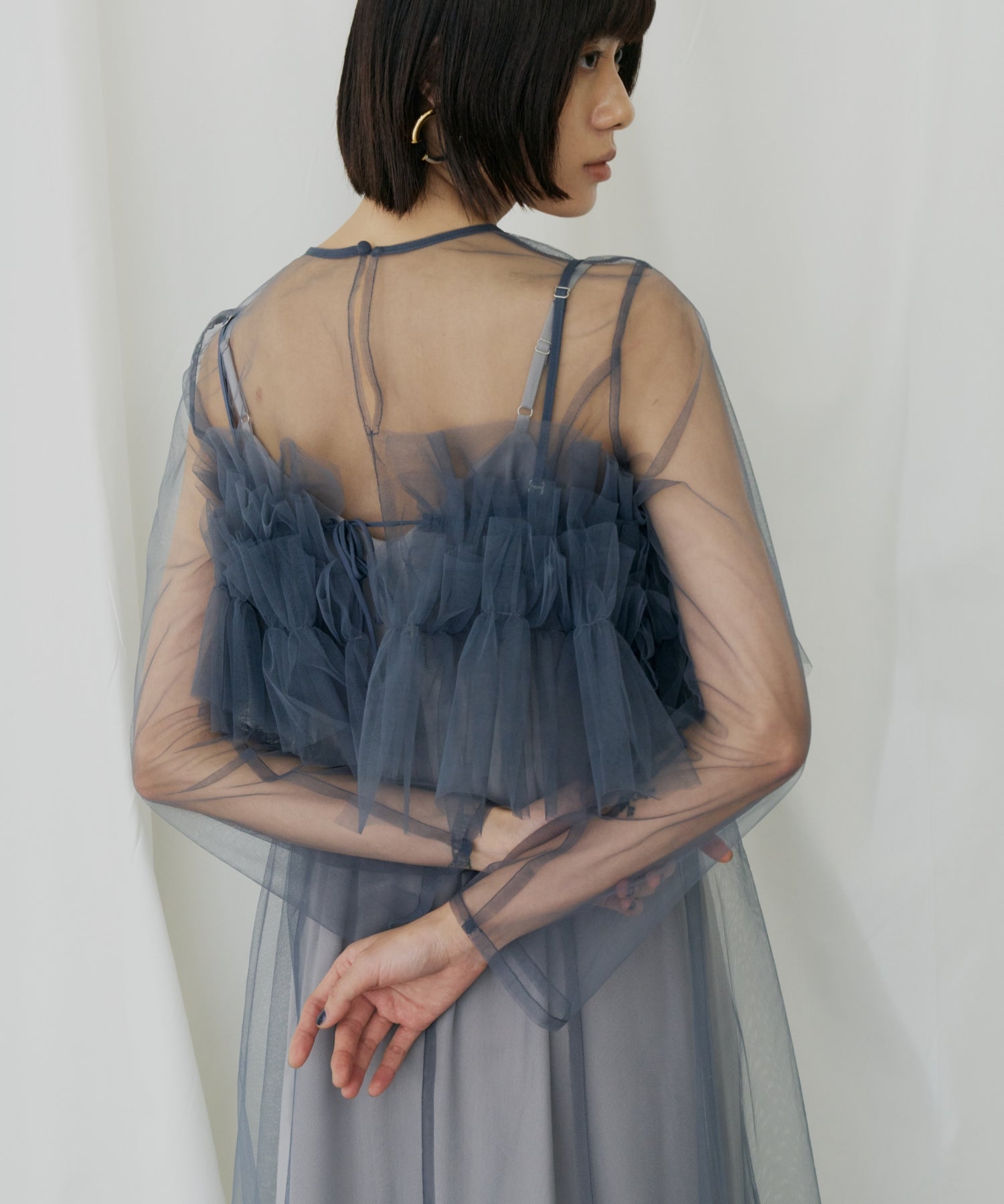 MULTIWAY VOLUME TULLE DRESS