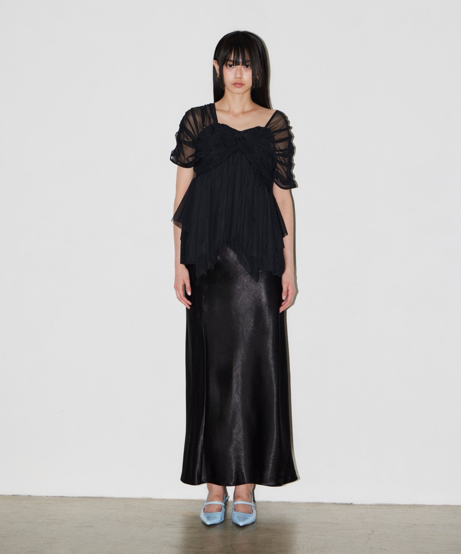 SATIN NARROW SKIRT SETUP