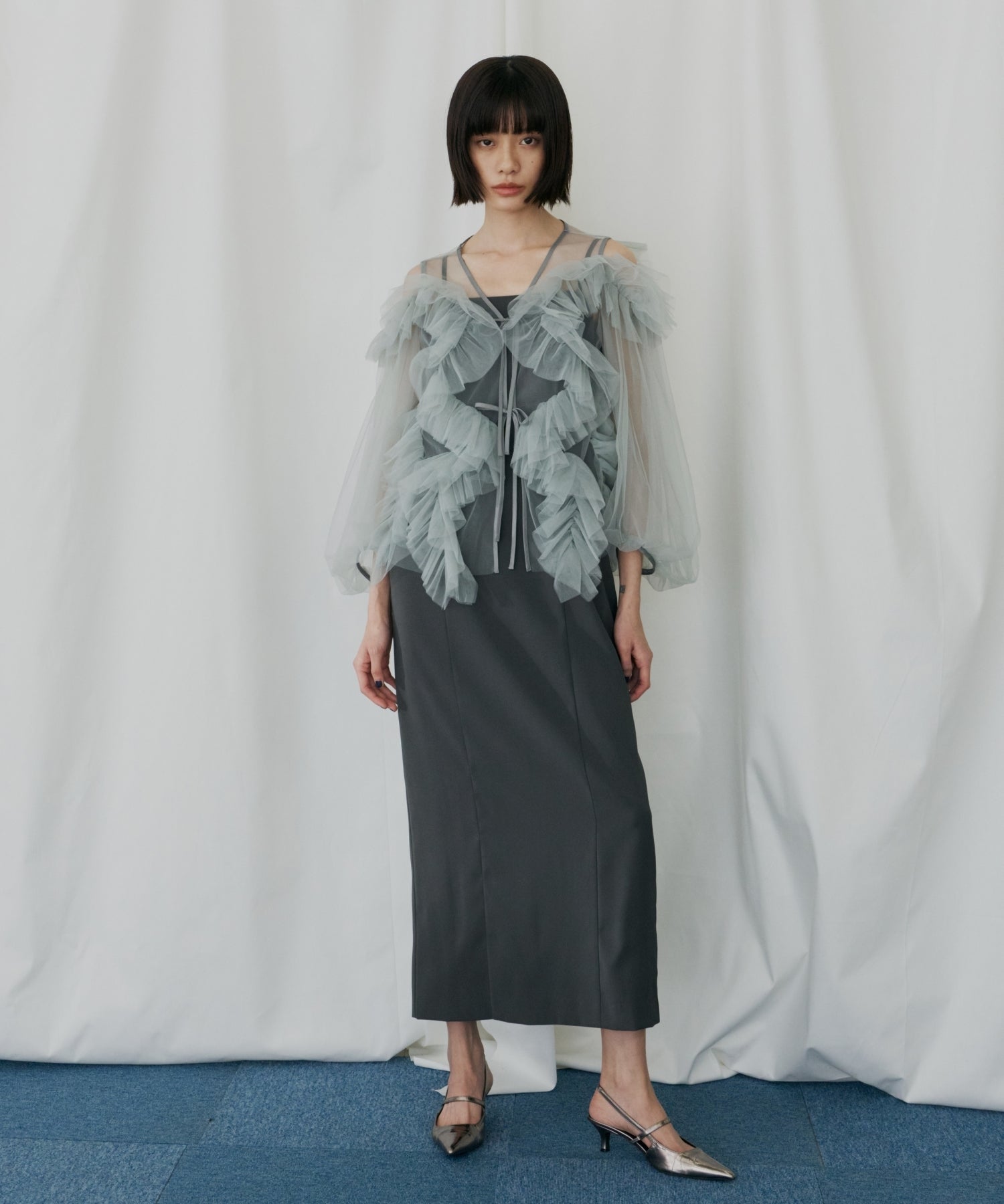 ZIGZAG TULLE DRESS
