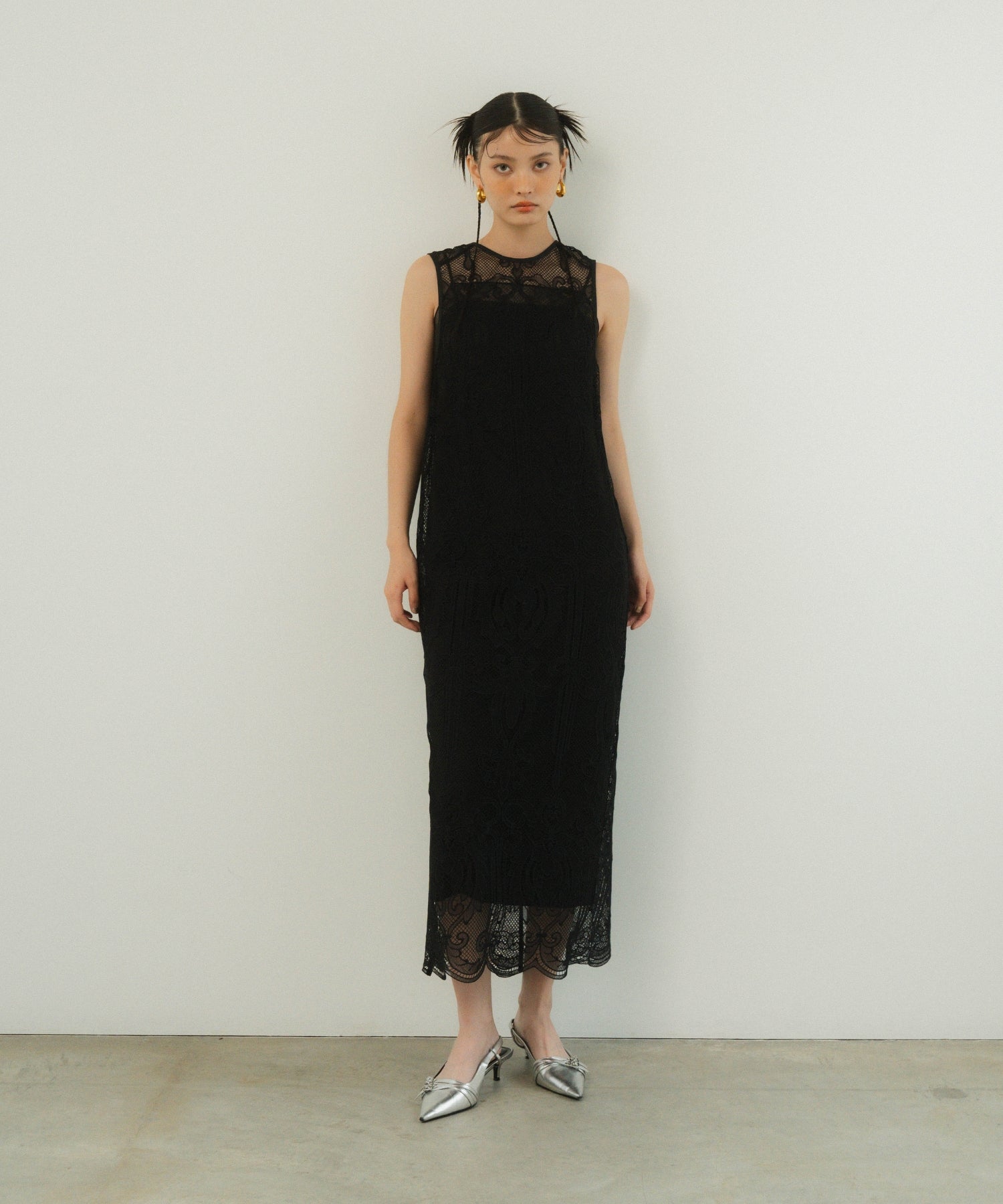 CHEMICAL LACE ZIPPER DRESS