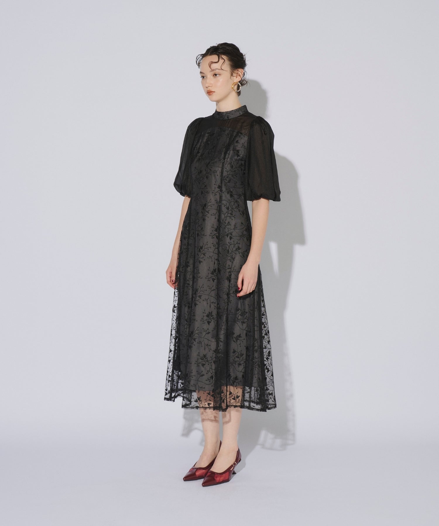 ORGANDY SLEEVE DRESS