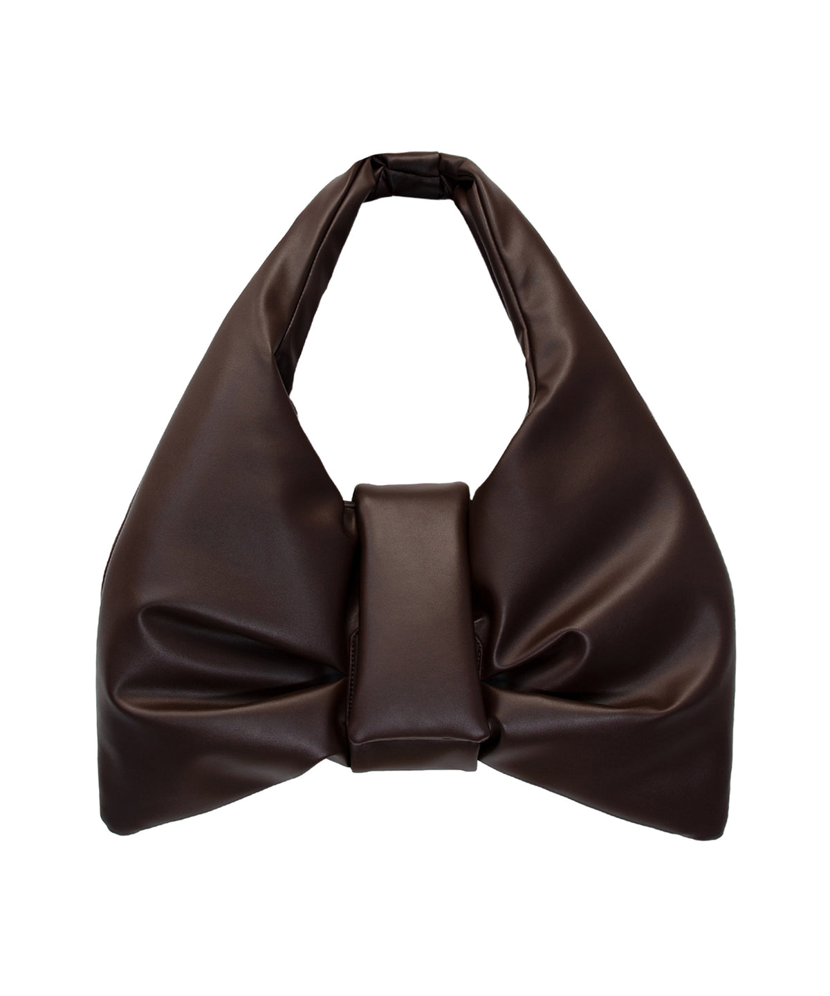 BIG RIBBON BAG ブラウン 物撮り画像