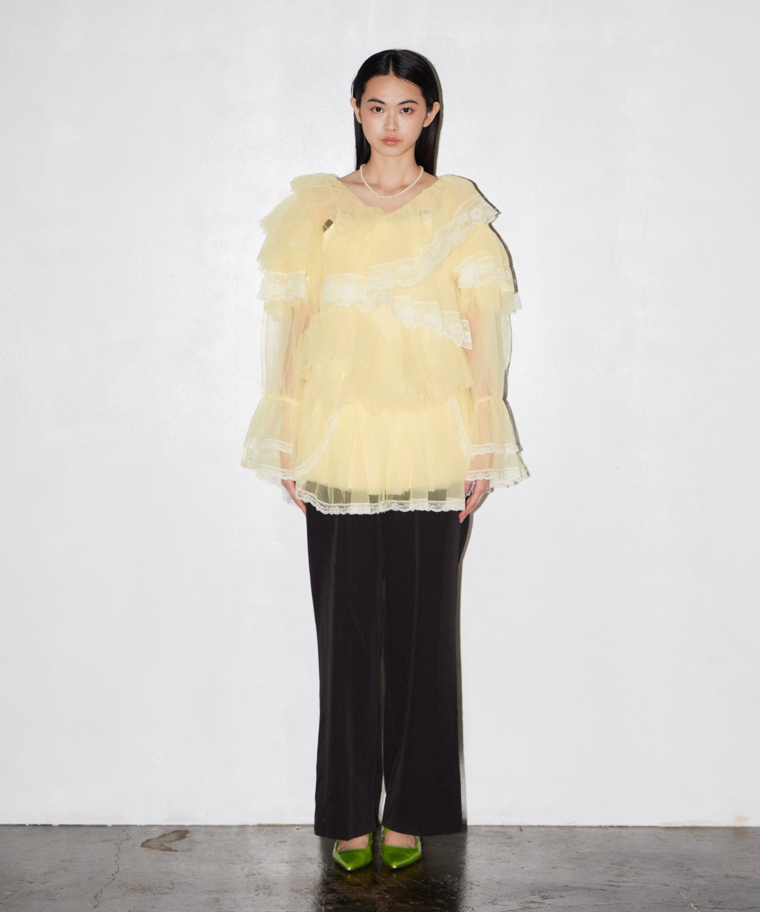 RUFFLE TULLE TOPS & MINI DRESS